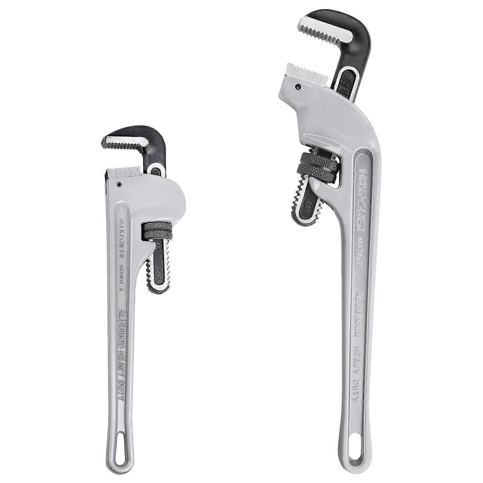 Pipe Wrench 14-inch and 45 End Degree Pipe Wrench 18-inch