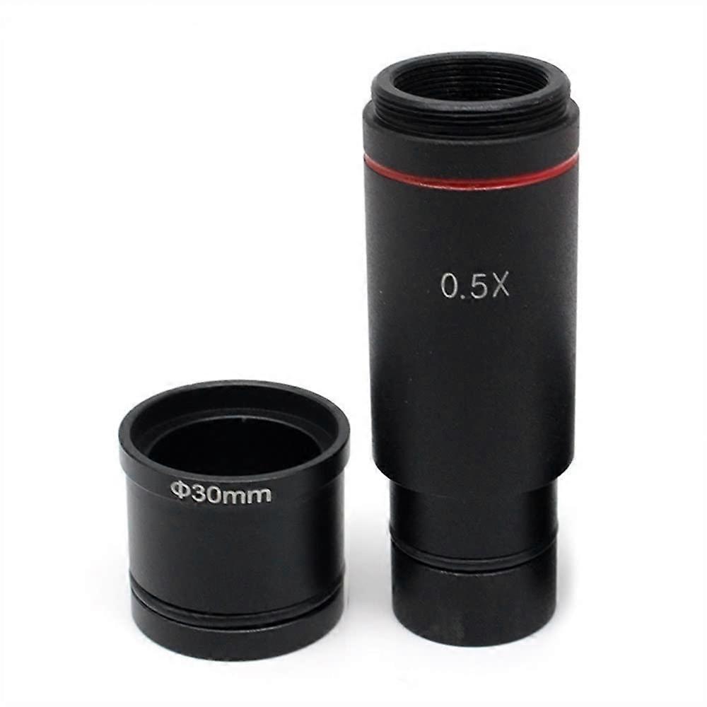 Lab Microscope Slides 0.5X Reduction C-Mount Lens Adapter for CCD Cmos Camera Digital Eyepiece
