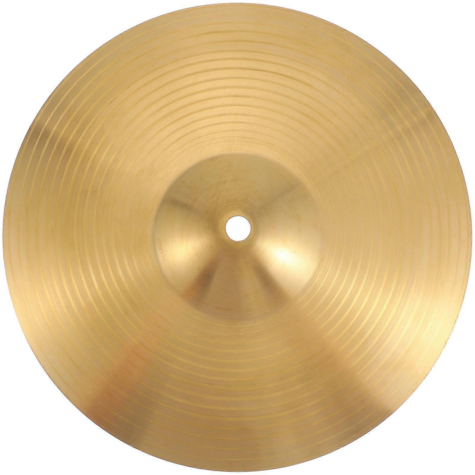 10 pouces en laiton Crash Ride charleston Cymbales Cymbale en laiton pour les joueurs Instrument de percussion pour débutants (or)