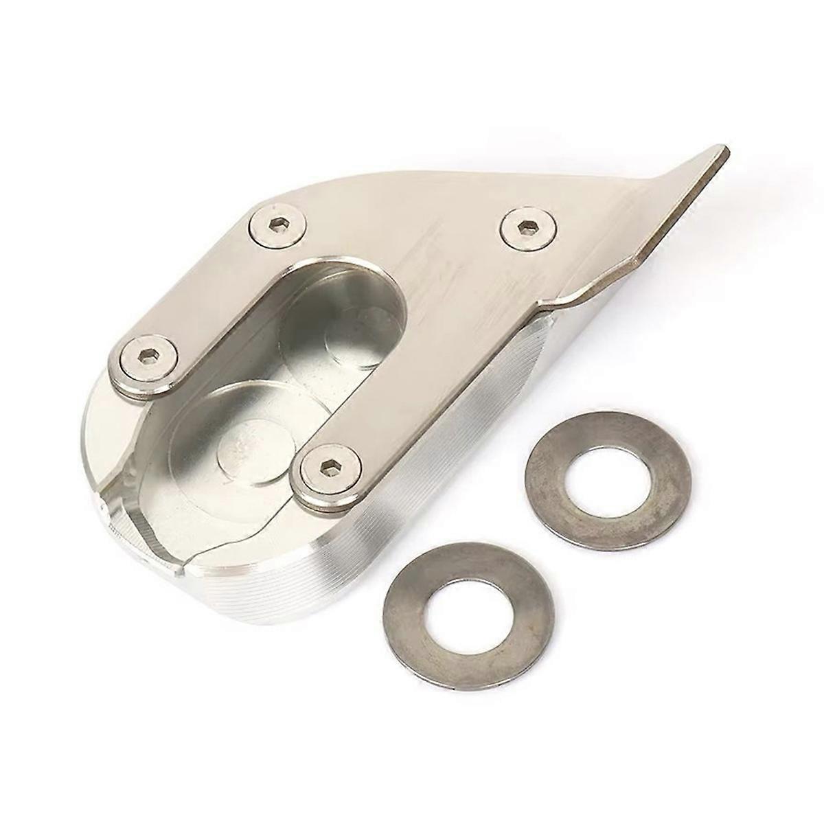 Motorcycle Foot Side Stand Base Extension for BMW Silver