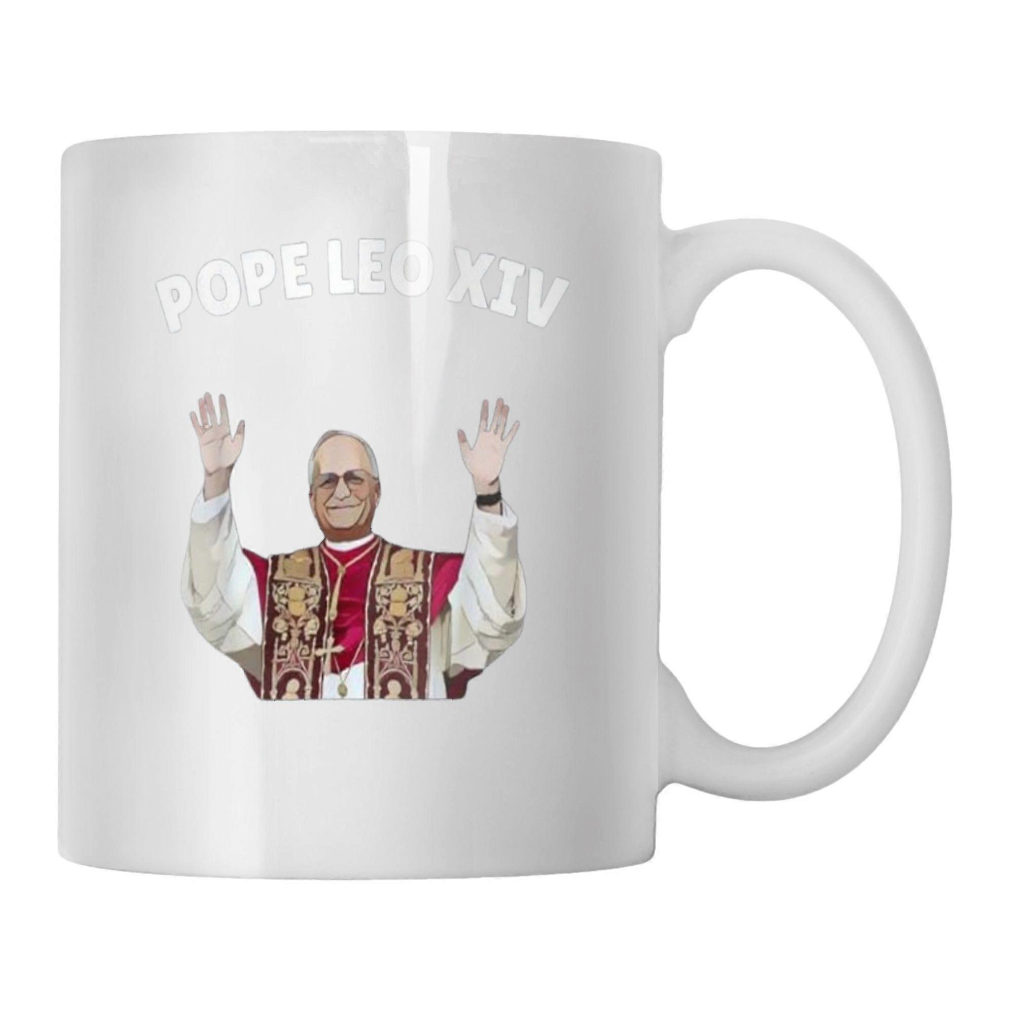 Pave Leo XIV Minnekrus Katolsk Keramisk Kaffekopp Hyllest