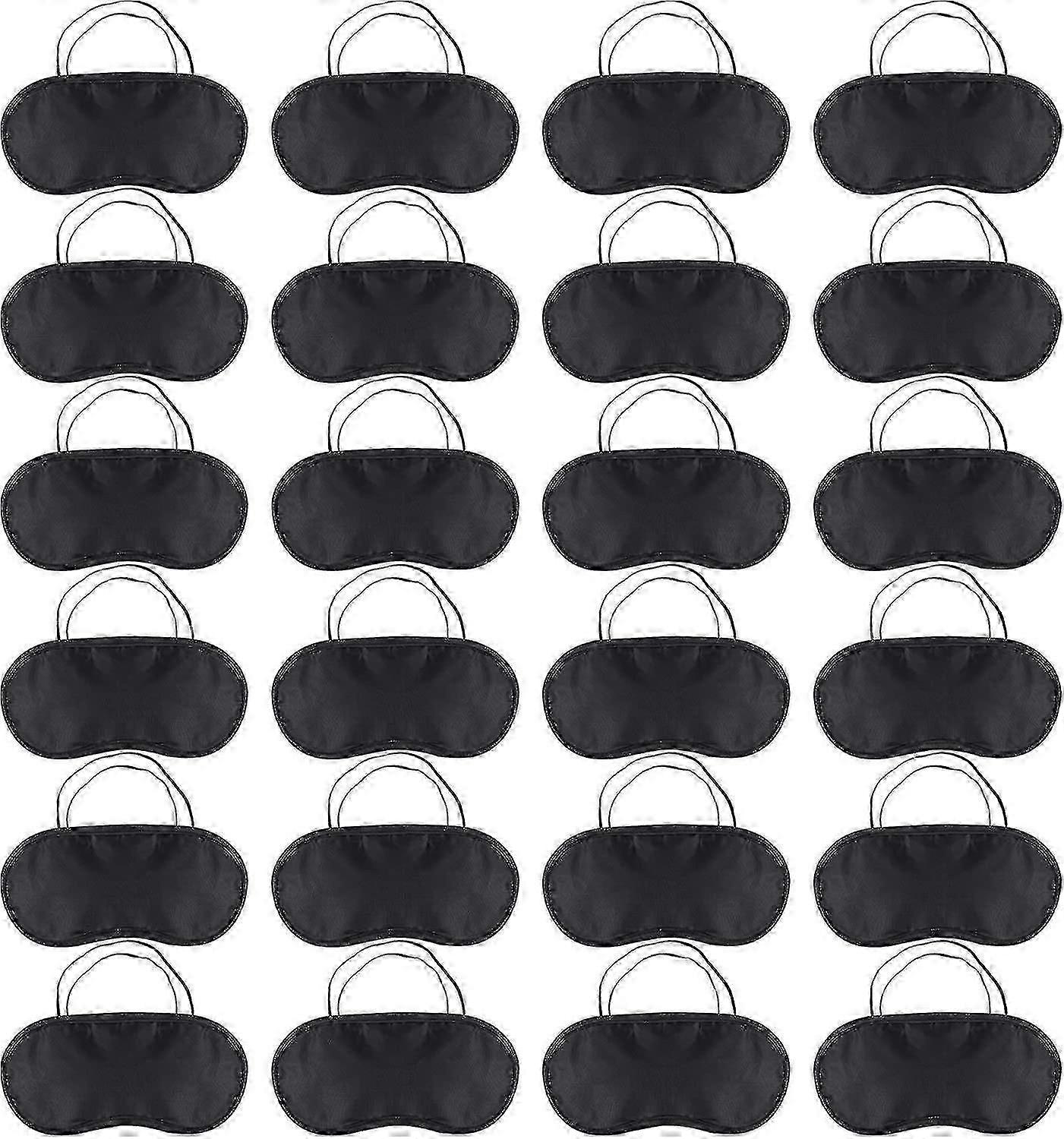 24er-Pack Schlafaugenmasken-Schattenabdeckung, weiche Augenbinde, Reise-Schlafabdeckung, bequem