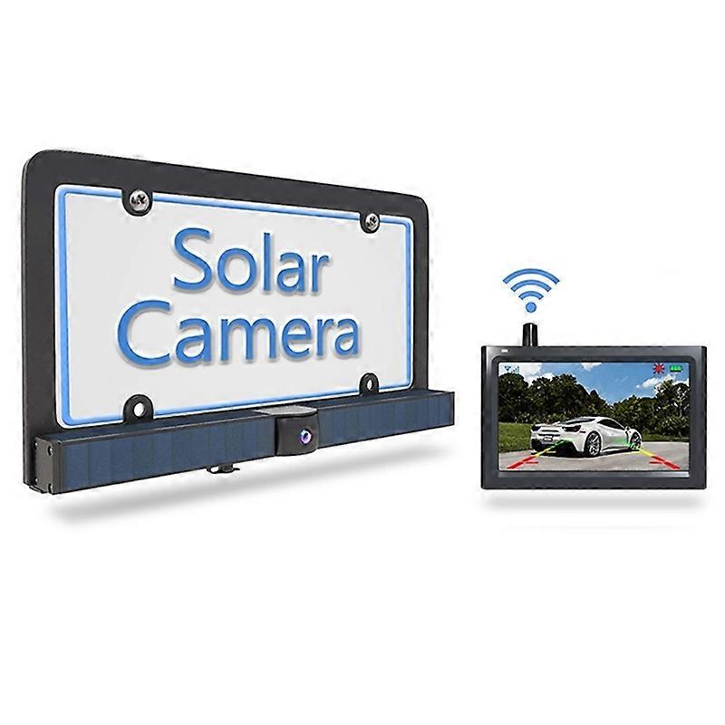 Solar Wireless Integrierte Nummernschildrahmen-Display-Kamera BC01