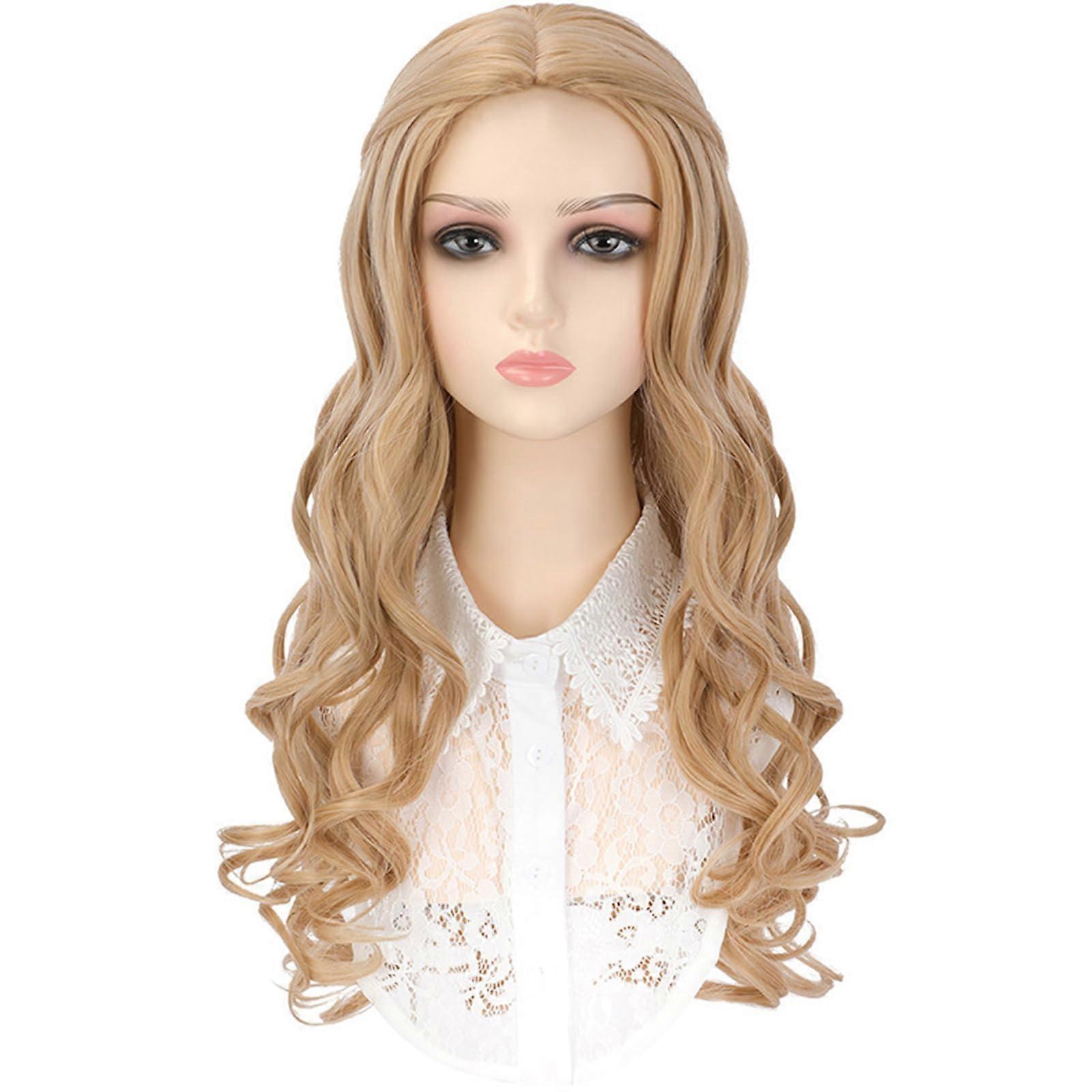 Curly Hair Full Head Toupee Hairpiece Unique Hair Color For Halloween Holiday Outdoor Masquerade Photo Props