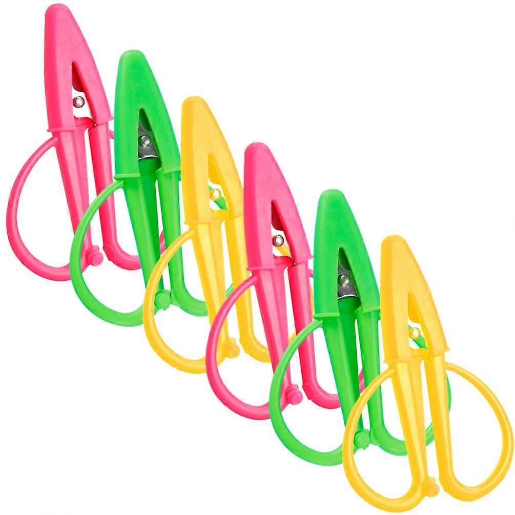 6Pcs mini scissors sewing thread tiny scissors clothing scissors fishing scissors