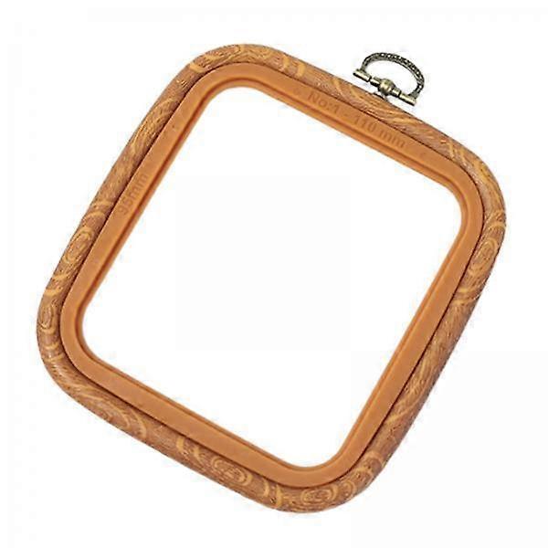 4x Embroidery Hoop Square Imitation Wood Embroidery for Craft 9.5x110cm