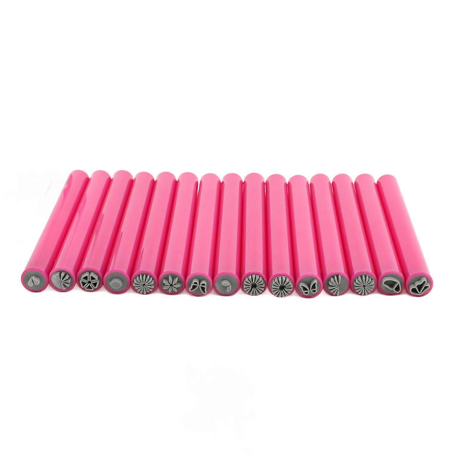 Nail Art Stamp Pen Set Of 15 With Flower Designs DIY Nail Art Tools For Women
