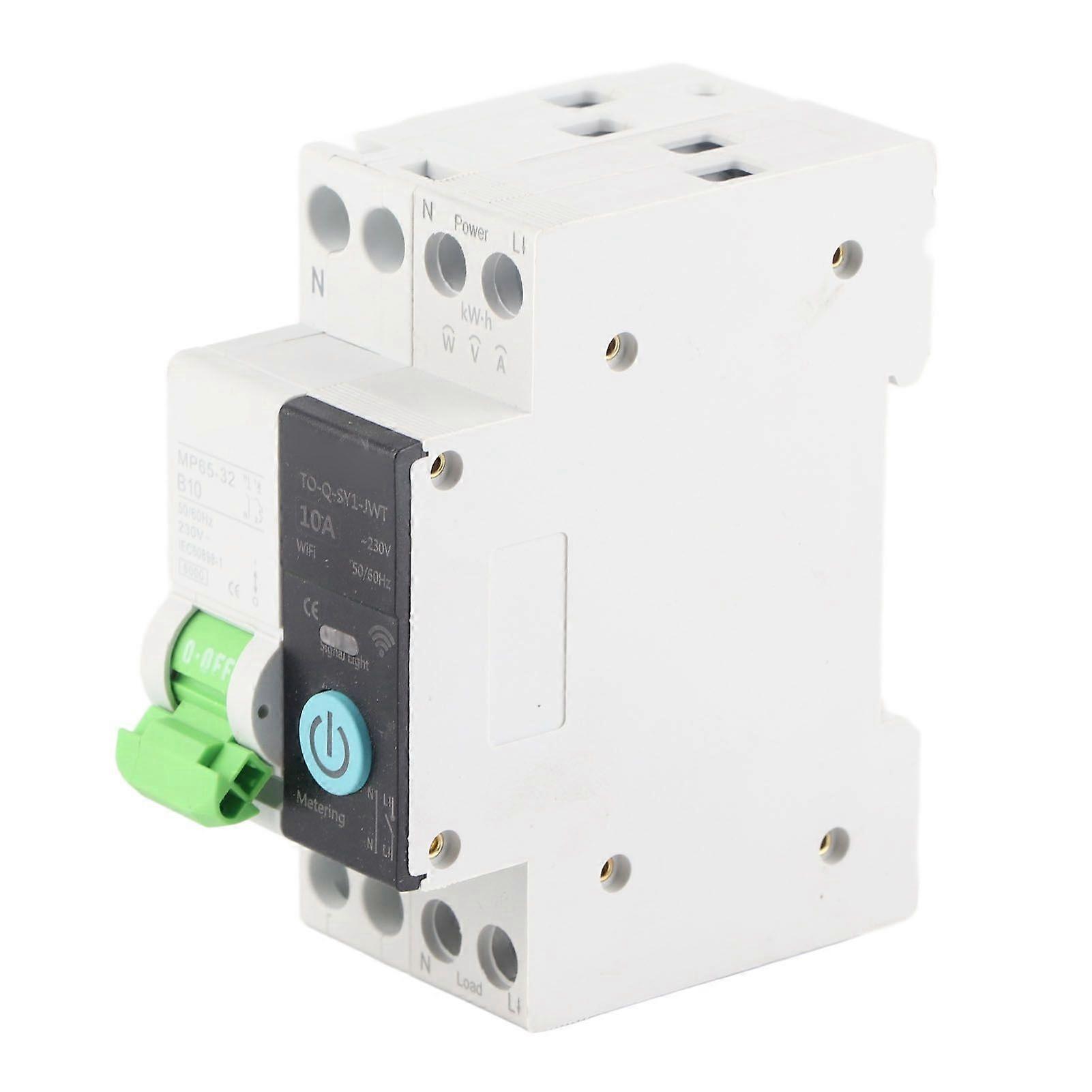 2025 Latest Model  WiFi Circuit Breaker 1P+N 10A AC 6KA Breaking Capacity Timi...