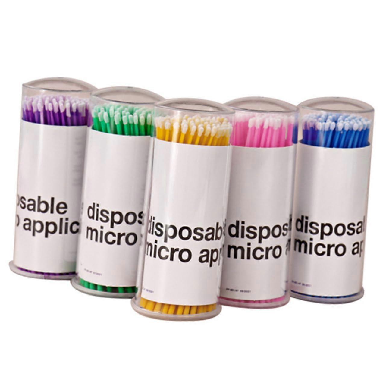 Micro Brush Lash Brush Set Makeup Tool for Eyelash Extension Cleaning Detailing