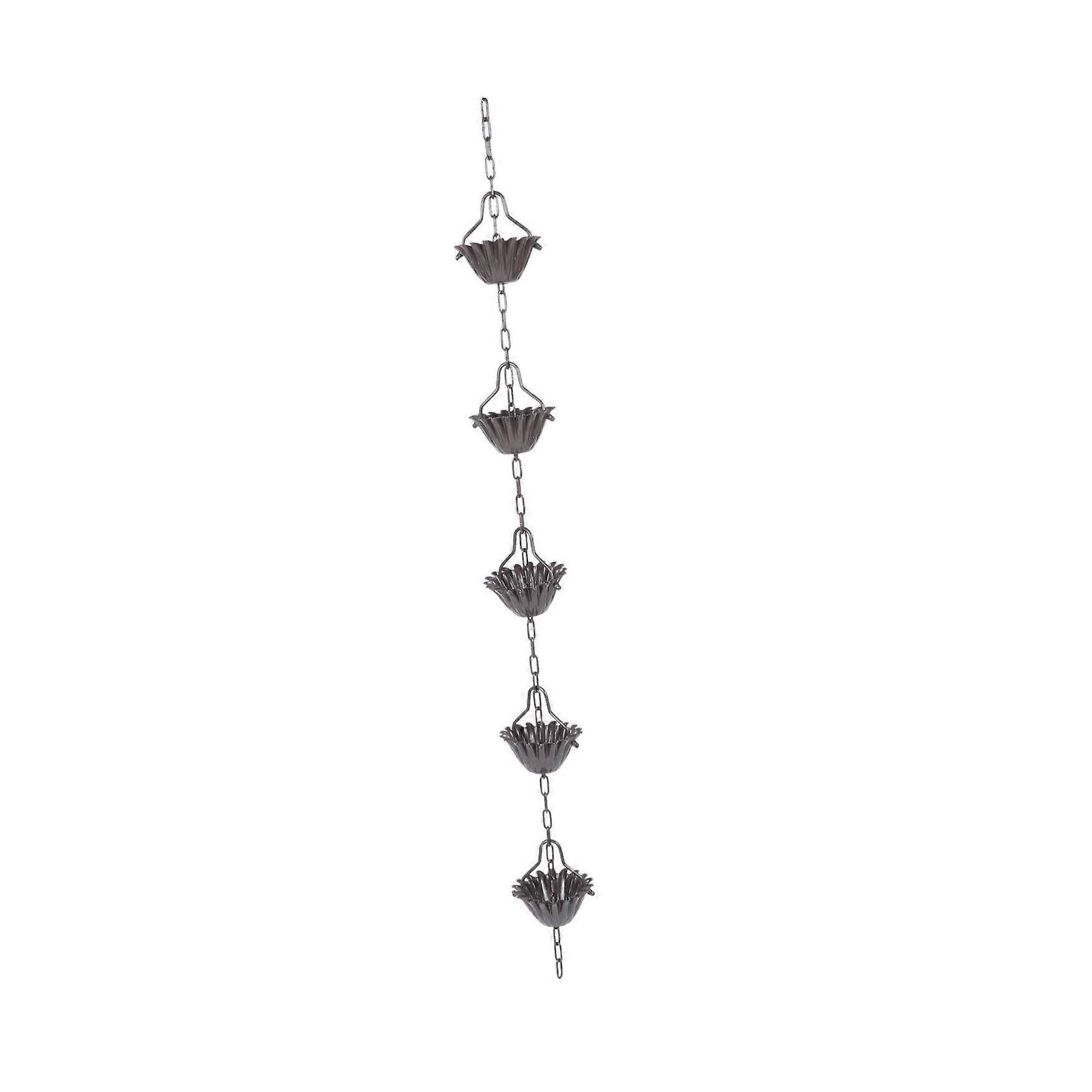 Rain Chain Aluminum Alloy For Rain Gutter Channel Catcher Hanging Modern Garden Rain Chain Decoration Coffee