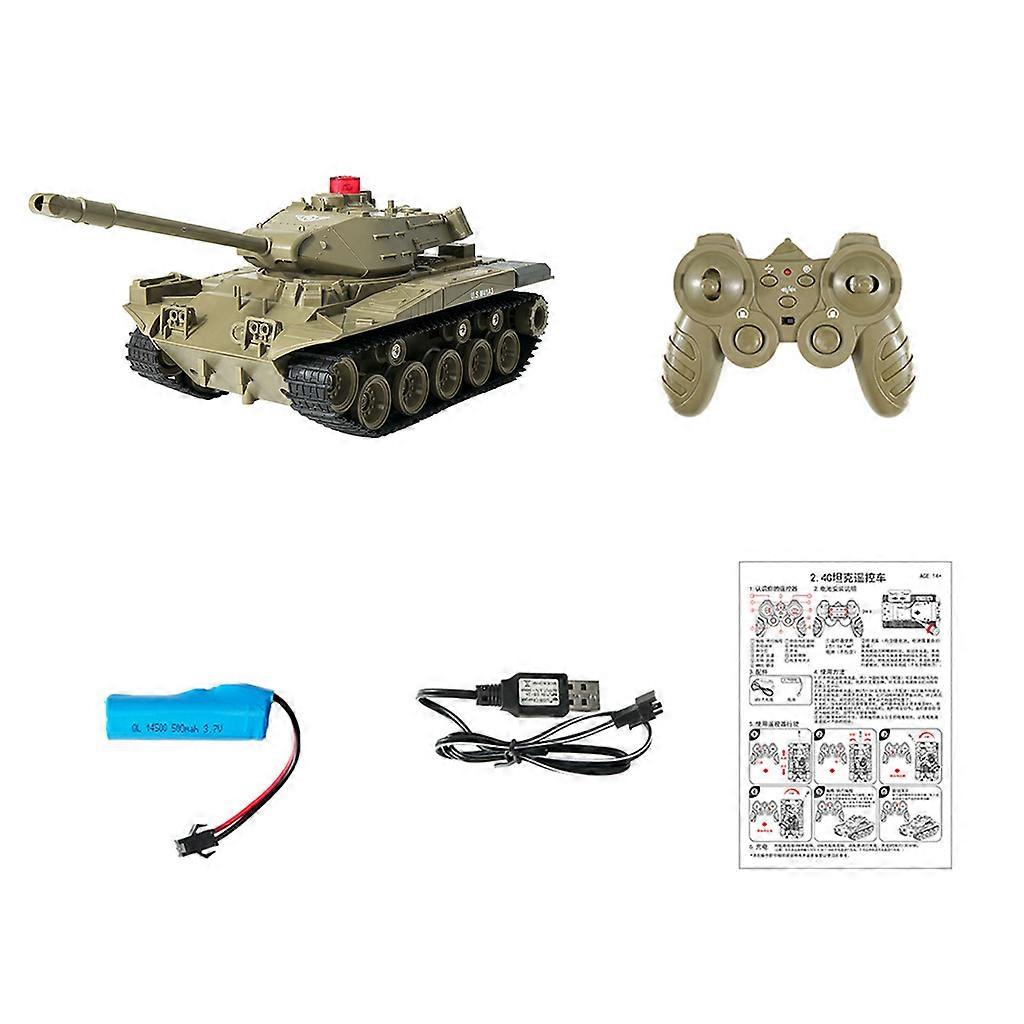 RC for Tank Remote for Tank Military Toy Q85 RC for Tank Model 2.4G Climb on the Beach and Rocks with Lights & Realistic  Green