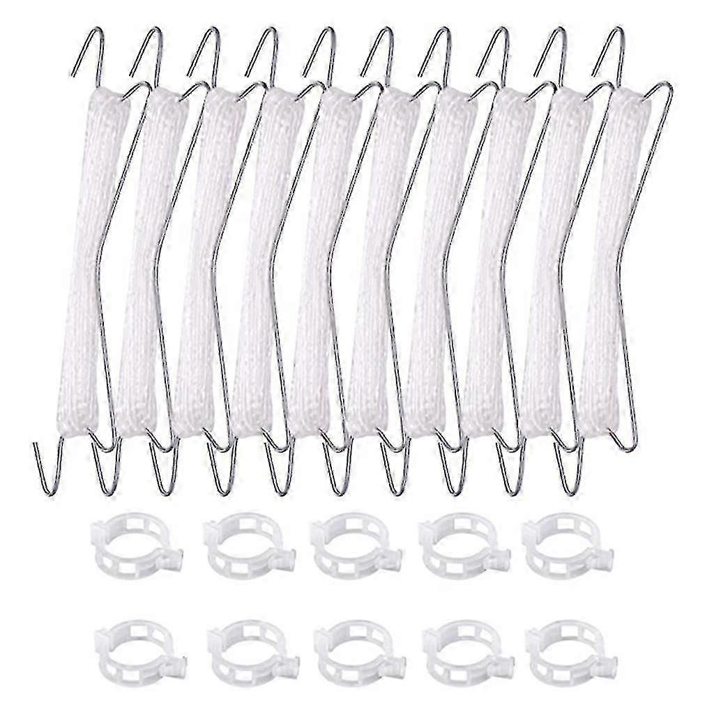 10 Pcs Tomato Support Hooks With Clips For Garden Flower Vegetable Fruit
