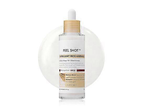 ピールショットグロー白米ピーリングアンプル、ソフトエクスフォリエイティングフェイスとボディスクラブ死んだ皮膚細胞リムーバーすべての肌タイプのためのスキンケア100ml