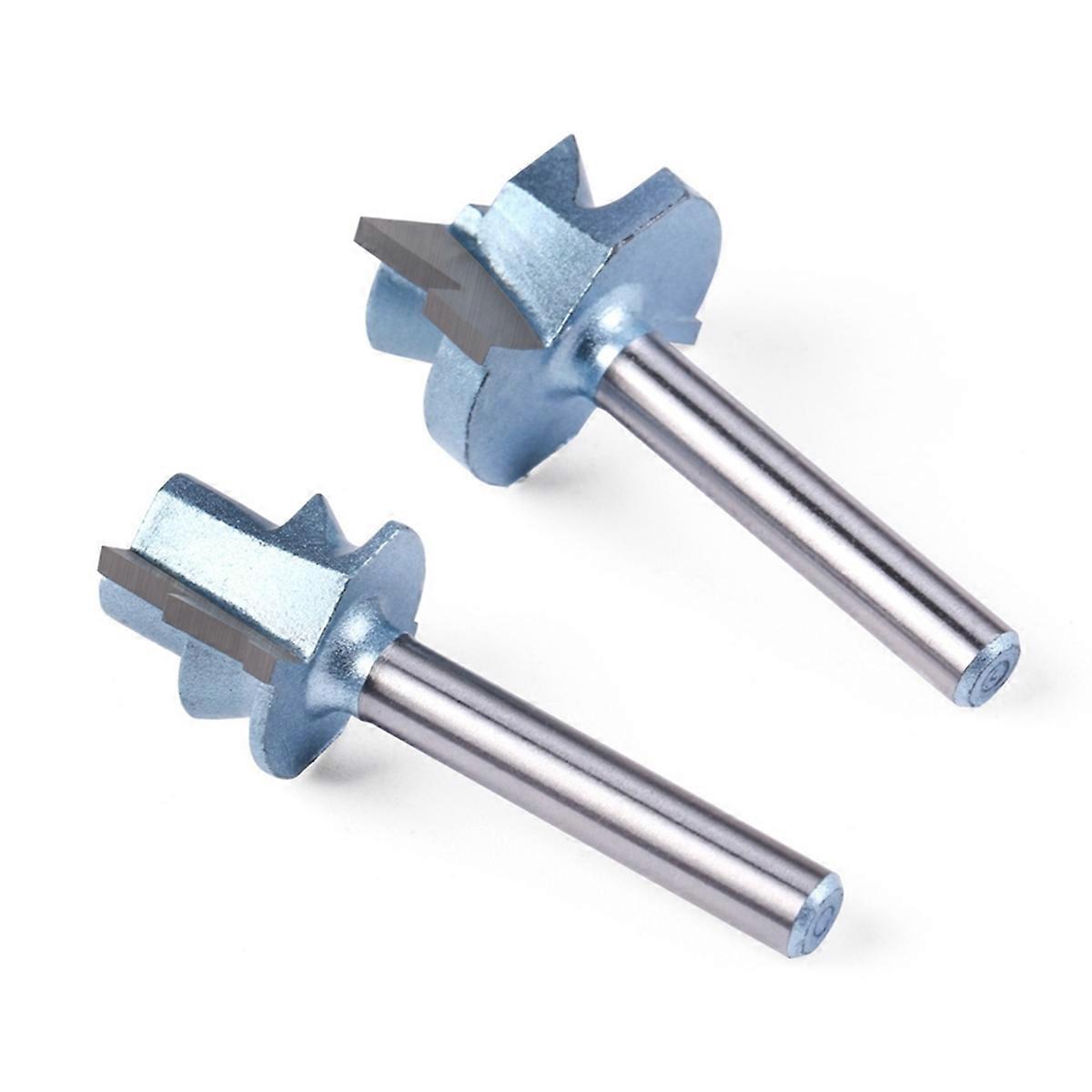 Woodworking Router Bit Set 6mm Shank Helical Tenon Knife Floor Router Bit for Professional Carpentr