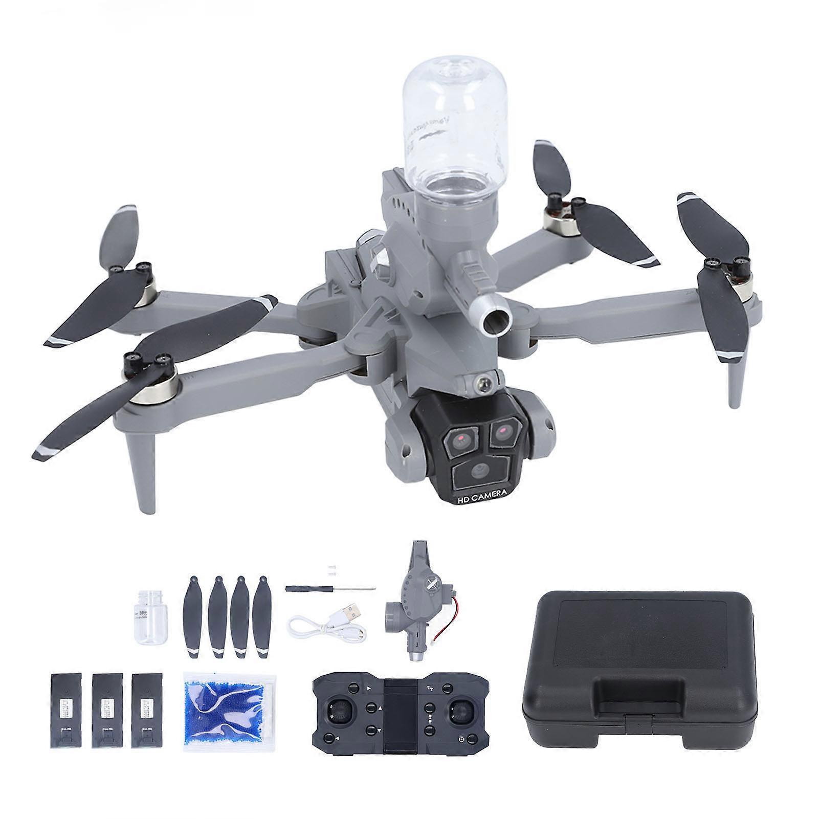 Drone sans is avec caméra 4K, photographie aérienne, télécommandé, pour débutants, 3 batteries