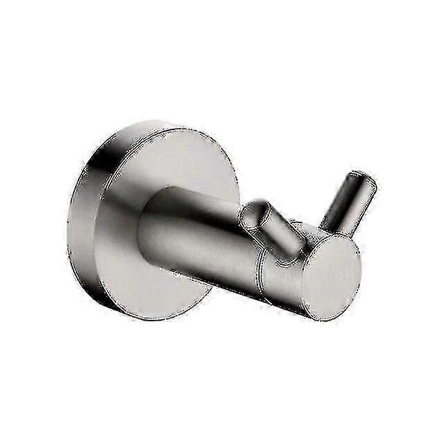 Brushed Bathroom Set with Ring Holder & Robe Hook