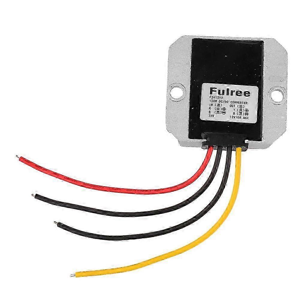 24V to 12V Car Power Converter, Buck Voltage Regulator, 10A Volts Transformer