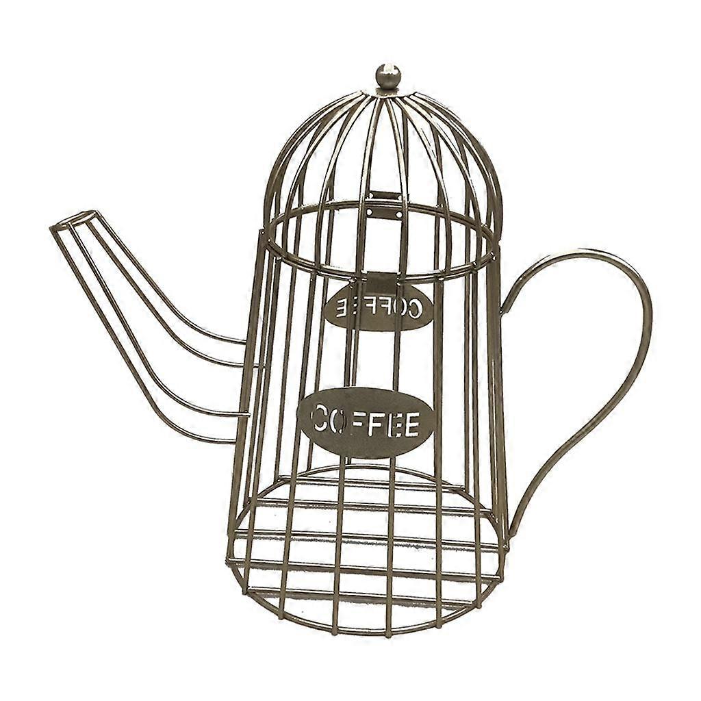 Coffee Pod Storage Basket Anti-rust Durable Iron Multipurpose Warehouse mug and