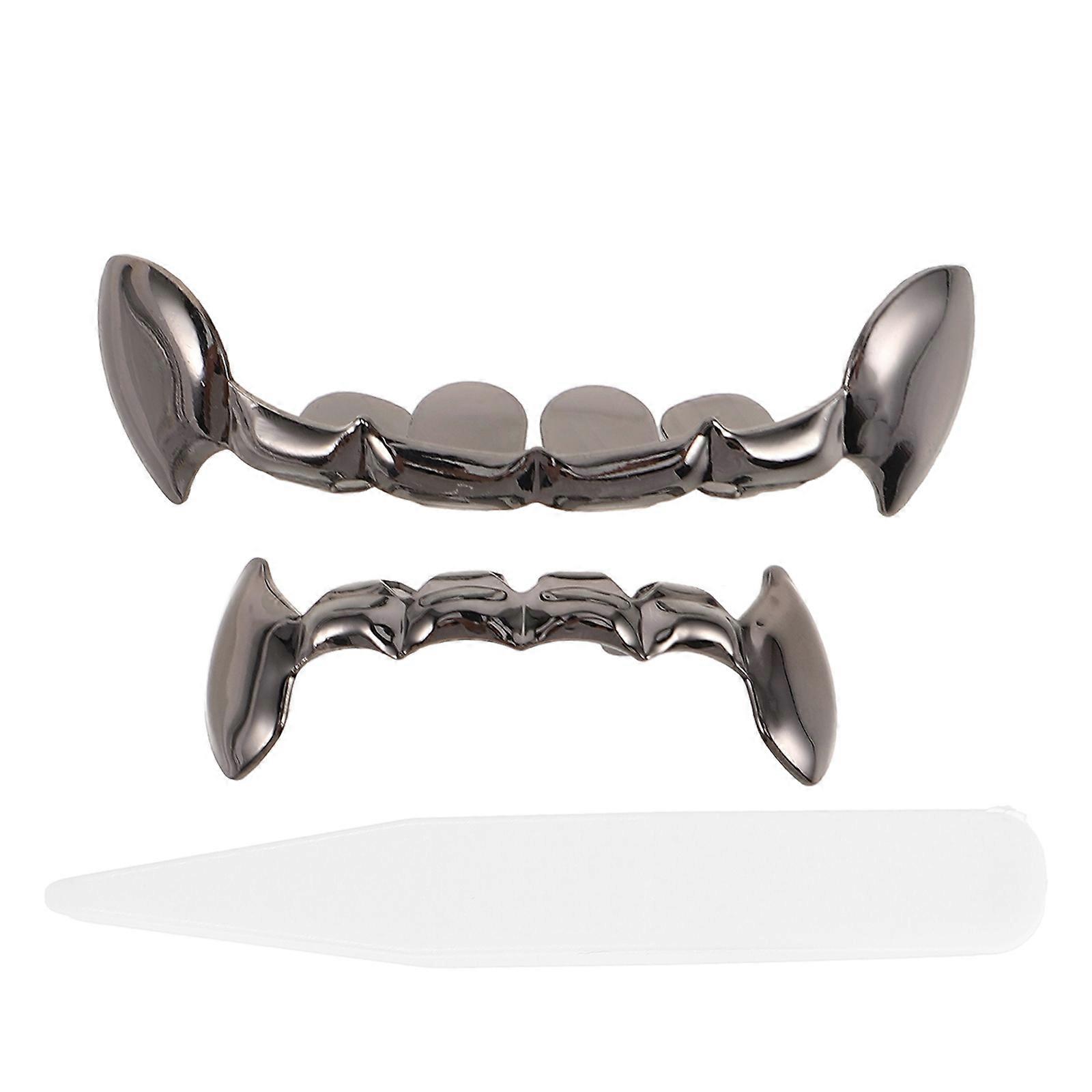 Realistic Vampire Fangs Grills for Halloween Party Cosplay Costume Accessories Fake Mouth Caps for Men Women