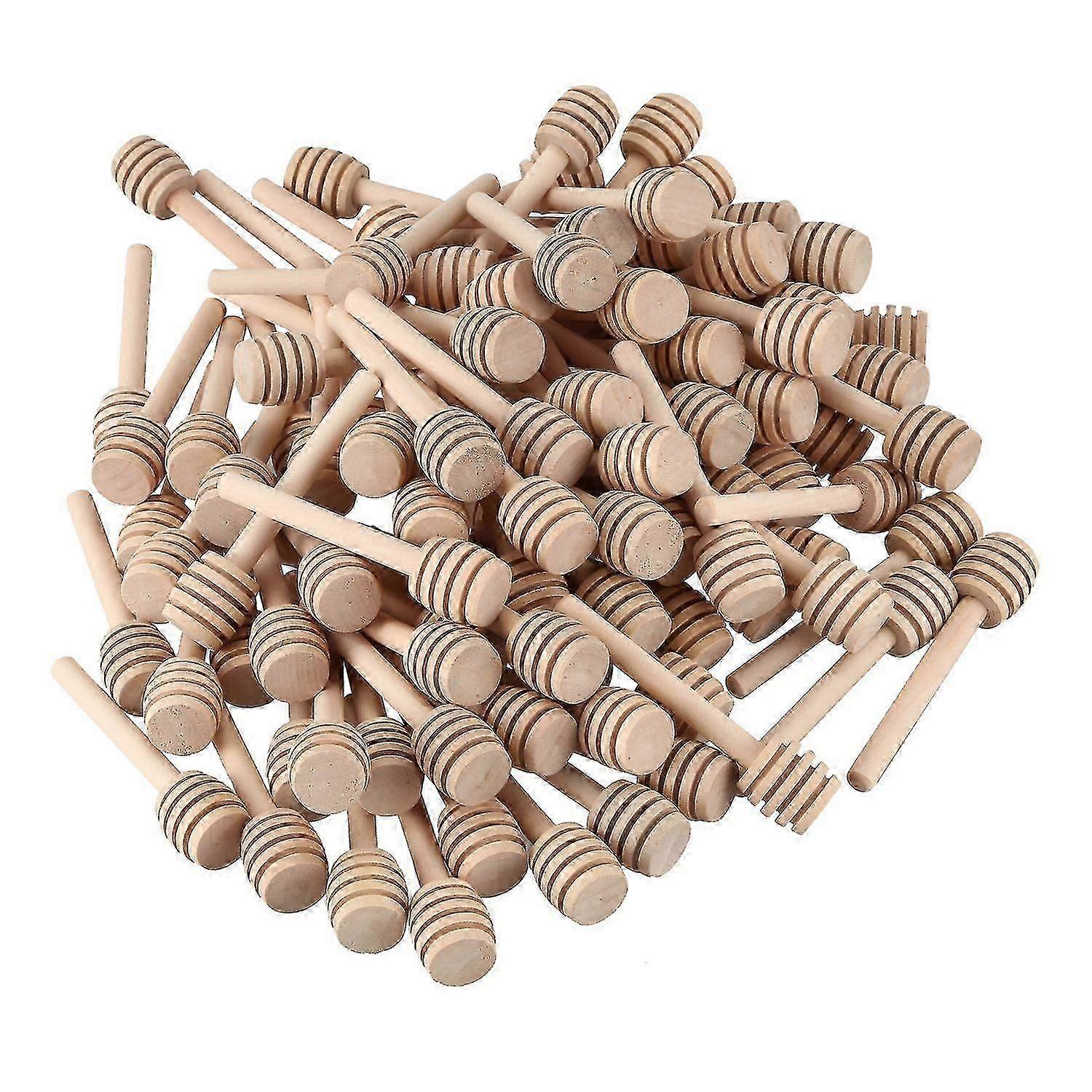 Paquet de 100 mini bâtonnets de trempette de miel en bois de 3 pouces parfaits comme cadeaux de fête de mariage