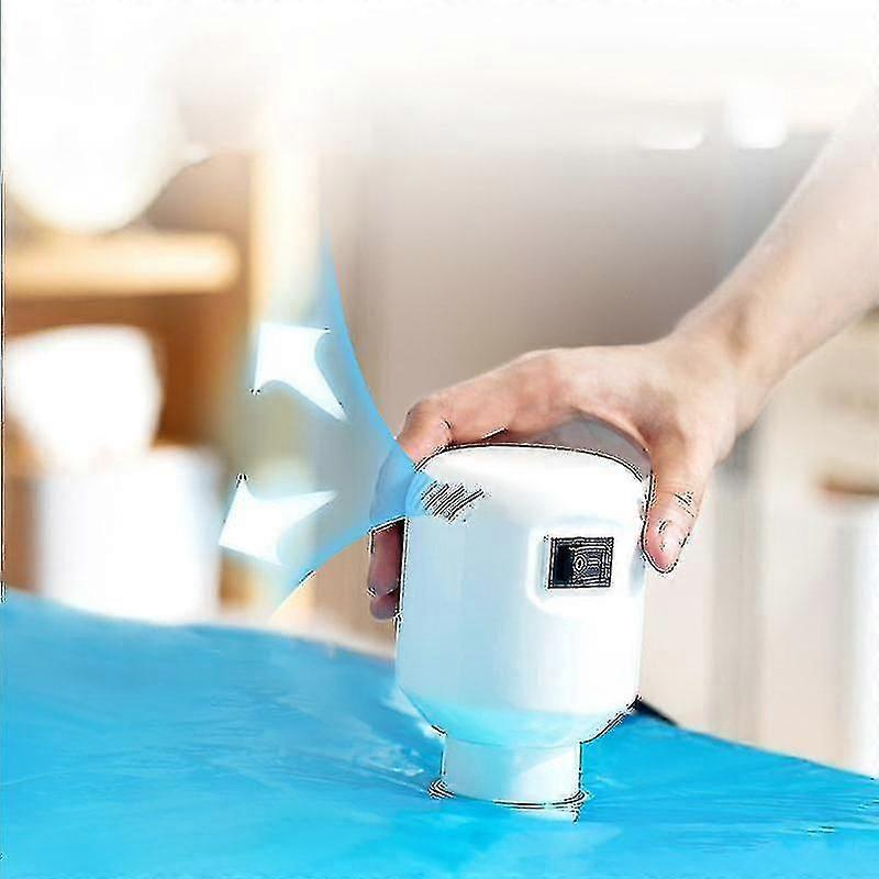 Bärbar elektrisk vakuumförseglare pump för förvaringsväskor för resekläder, luftkompressionssats för hemmabruk