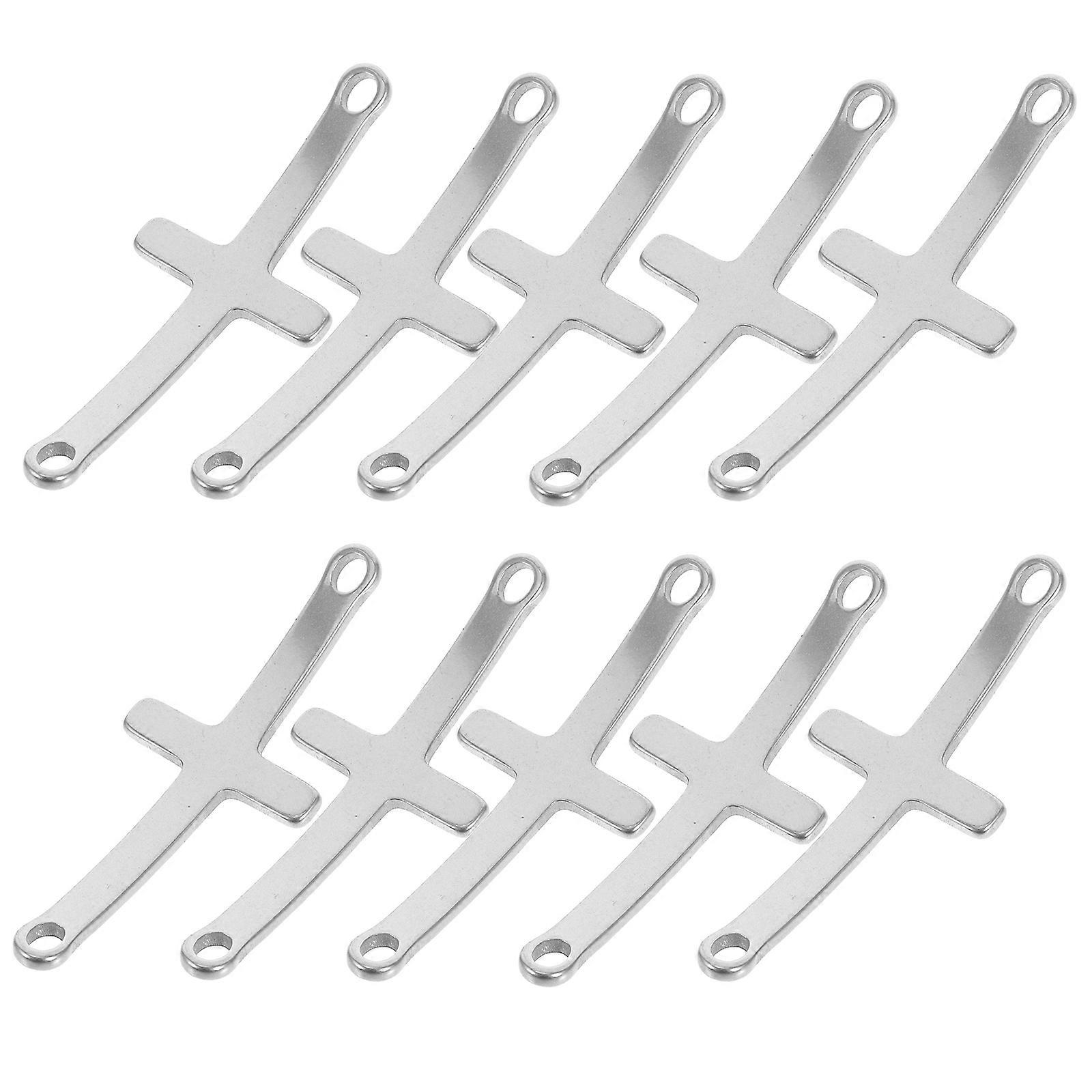Stainless Steel Cross Charm Suitable for Various Craft Projects