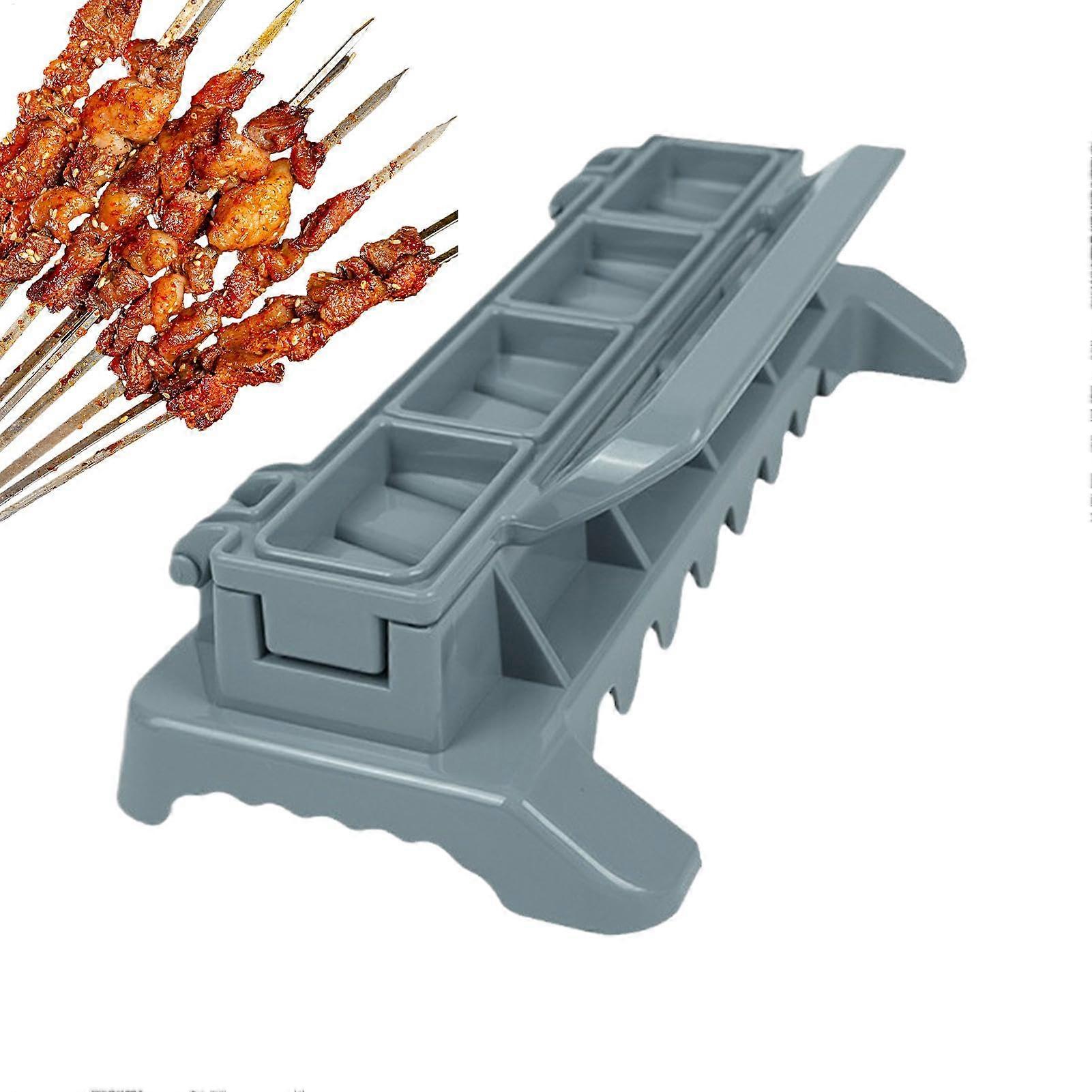 烤肉串压机制造商手册烤肉串成型工具可重复使用的塑料烤肉串机