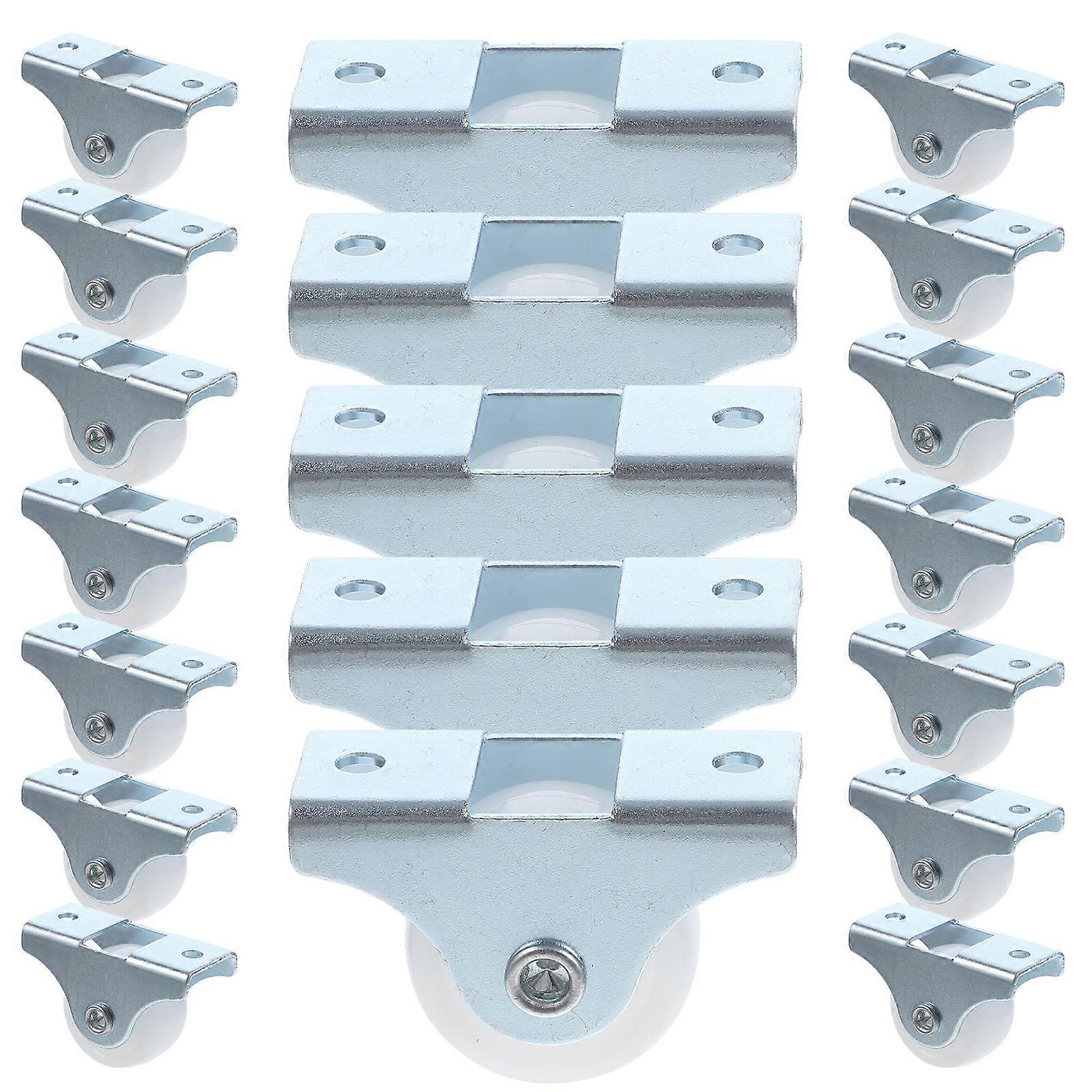 Solid Caster Heavy Duty Low Profile Wheels Protect Flooring 20Pcs