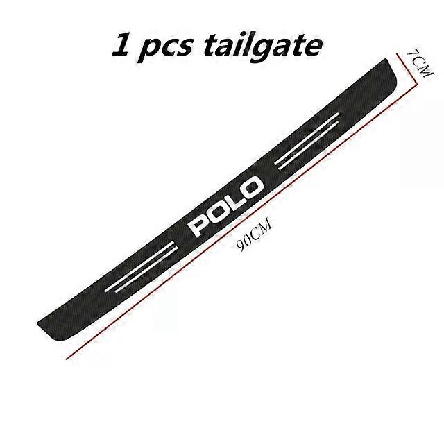 DIY szénszálas autós matrica védőcsík automatikus ajtóküszöb vízálló védőfólia Polo 6R 6N 6N2 6C 9N 9N3 Rline R Line