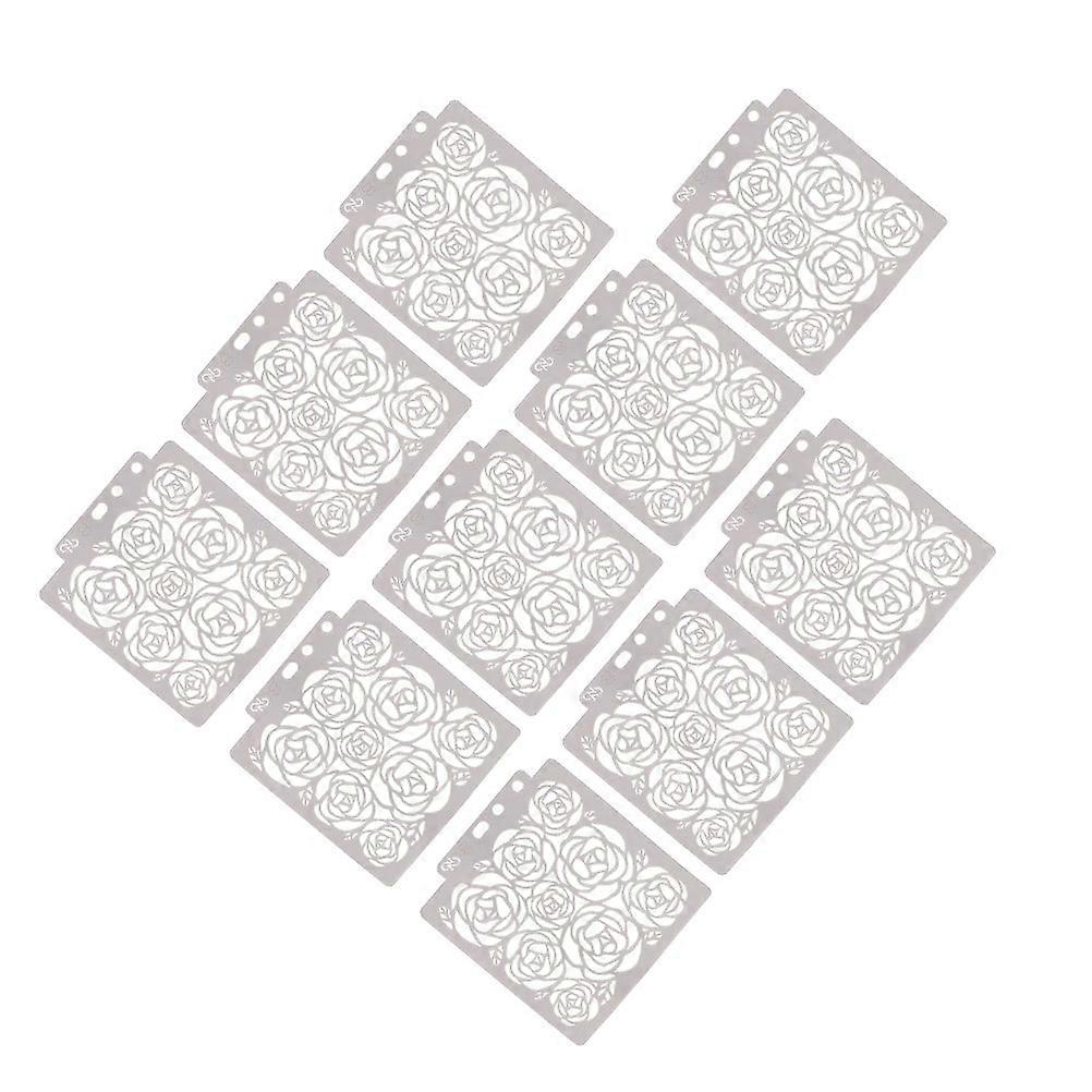 Journal Stencils Creative Drawing Stencil for Craft Making and DIY Art Craft Decor 10Pcs