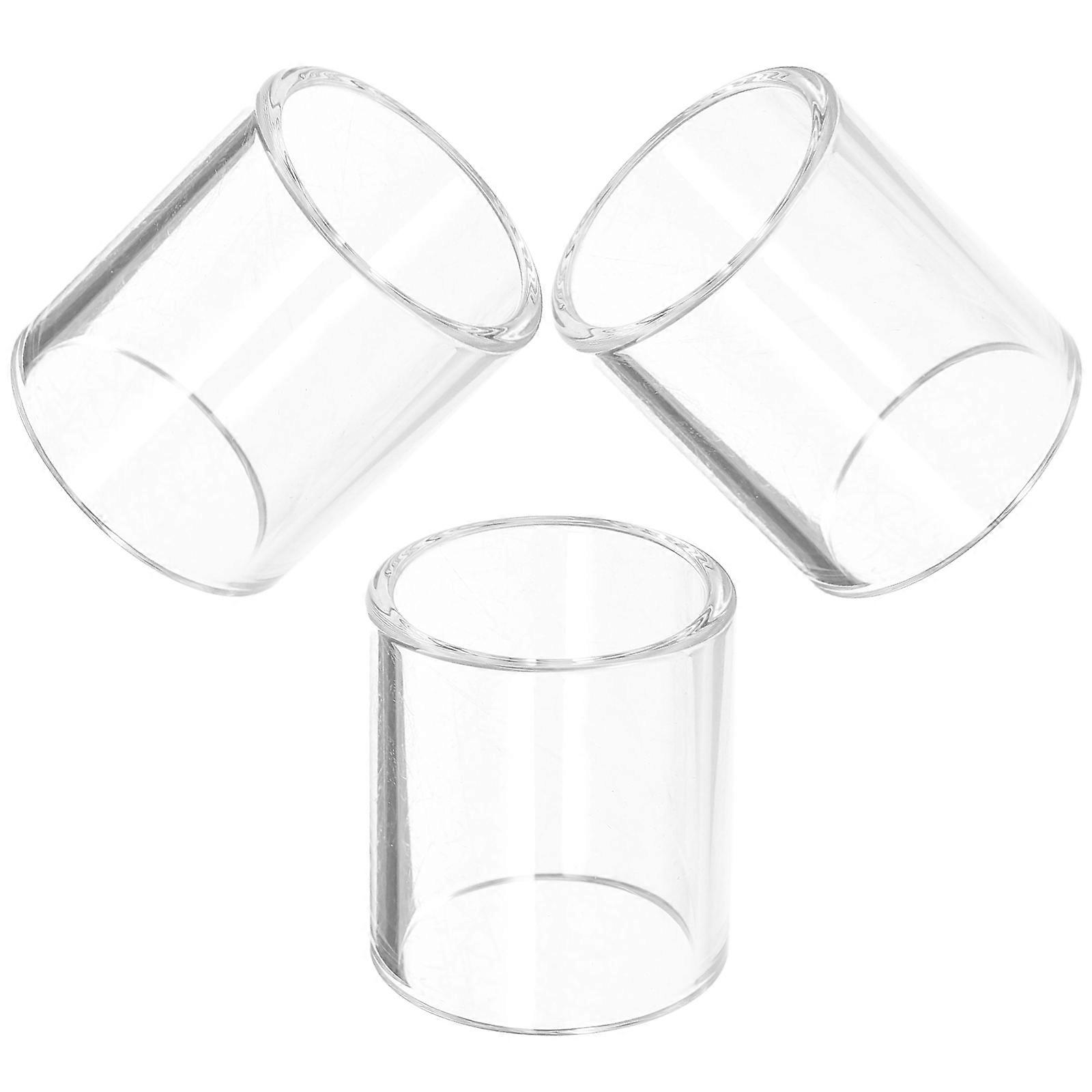 Glass Slide For Guitar Versatile Sound Effects Cylinder Shape Finger Ring Design 3Pcs