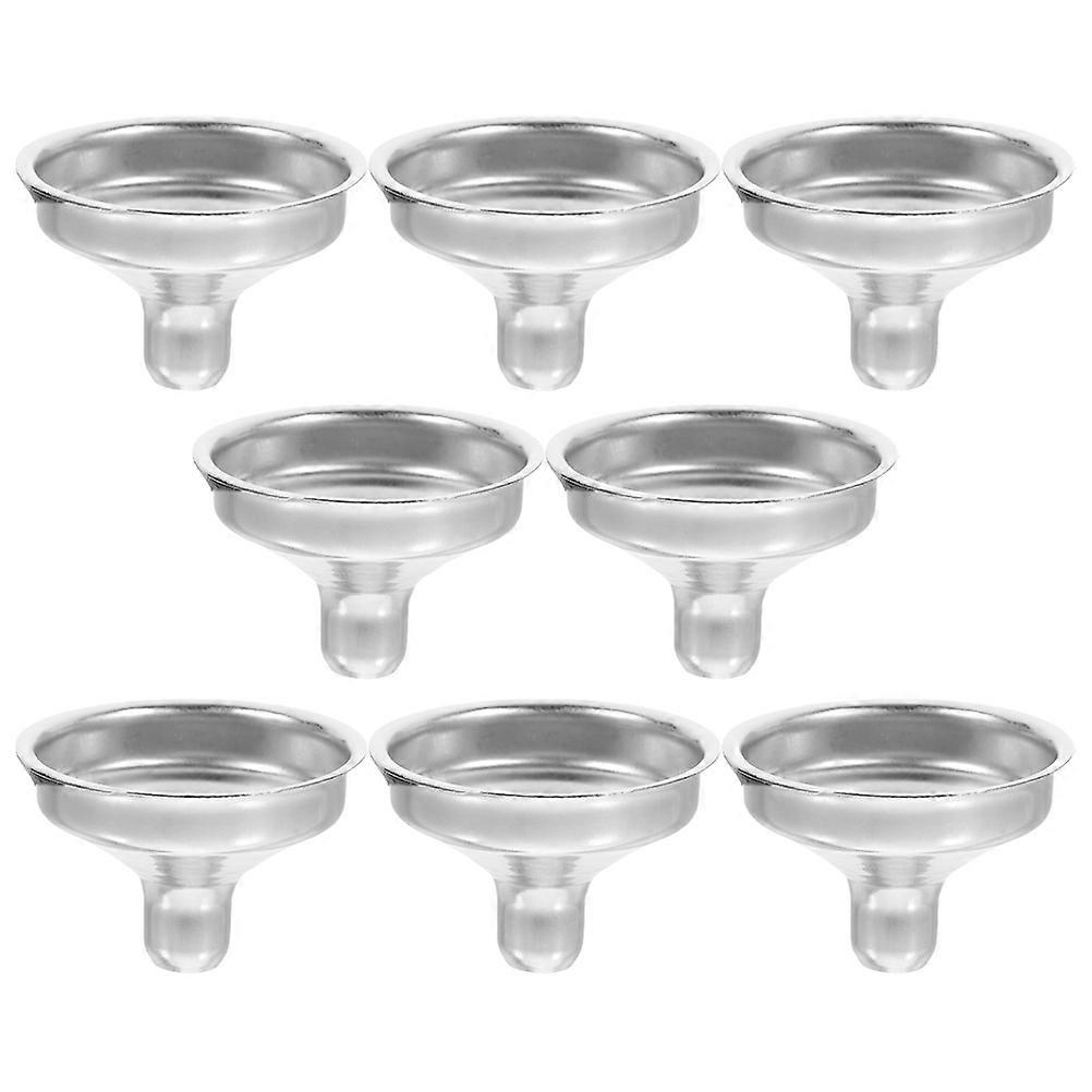 Mini Stainless Steel Funnels for Oil Transferring 8Pcs Set
