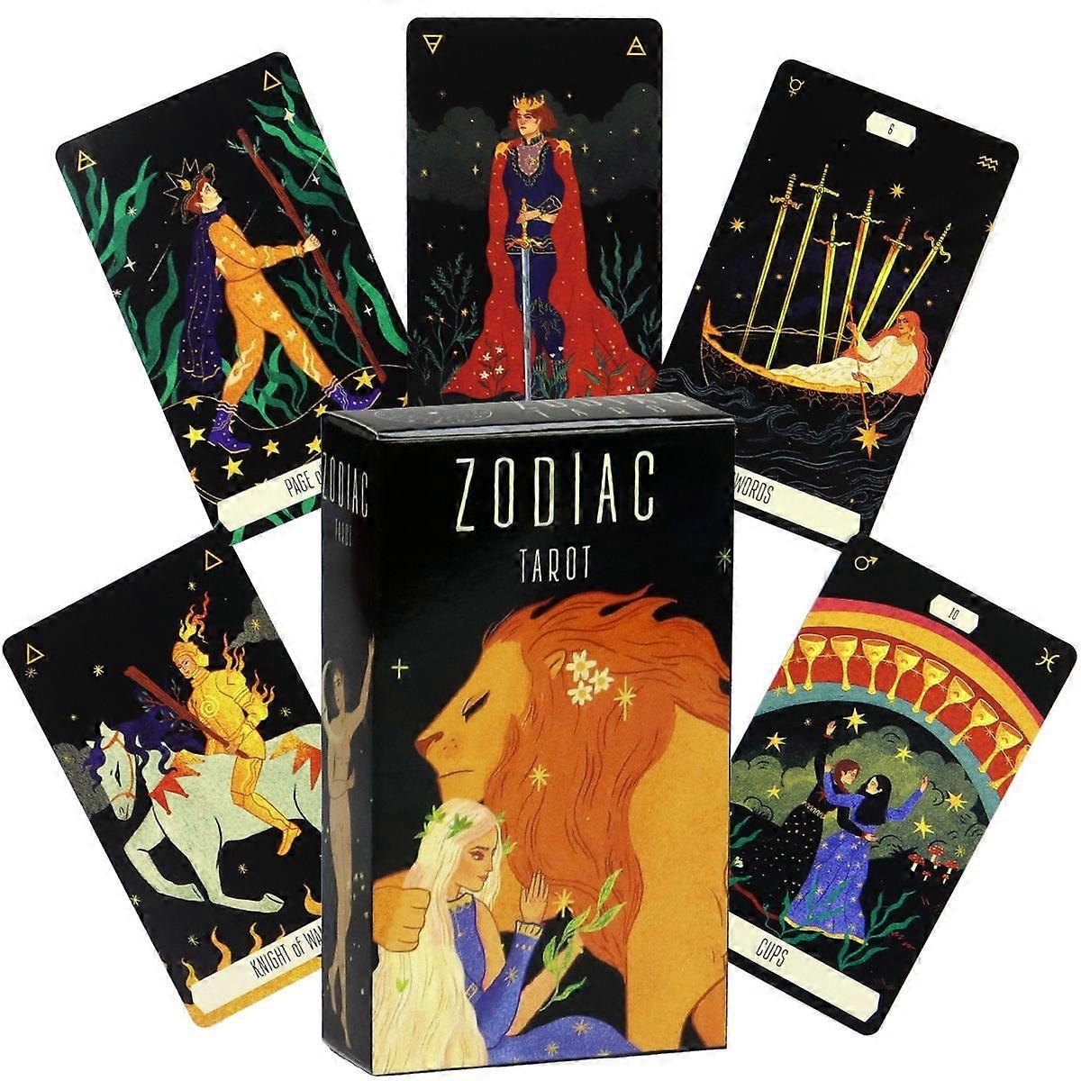 Zodiac Tarot Deck: Astrology Divination Cards for Beginners