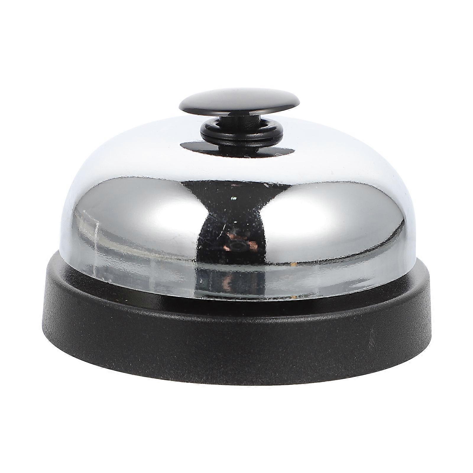 Restaurant Bell Game Answering Top with Chrome Finish 2.9X2.9X1.8in Attention Grabbing 1Pcs