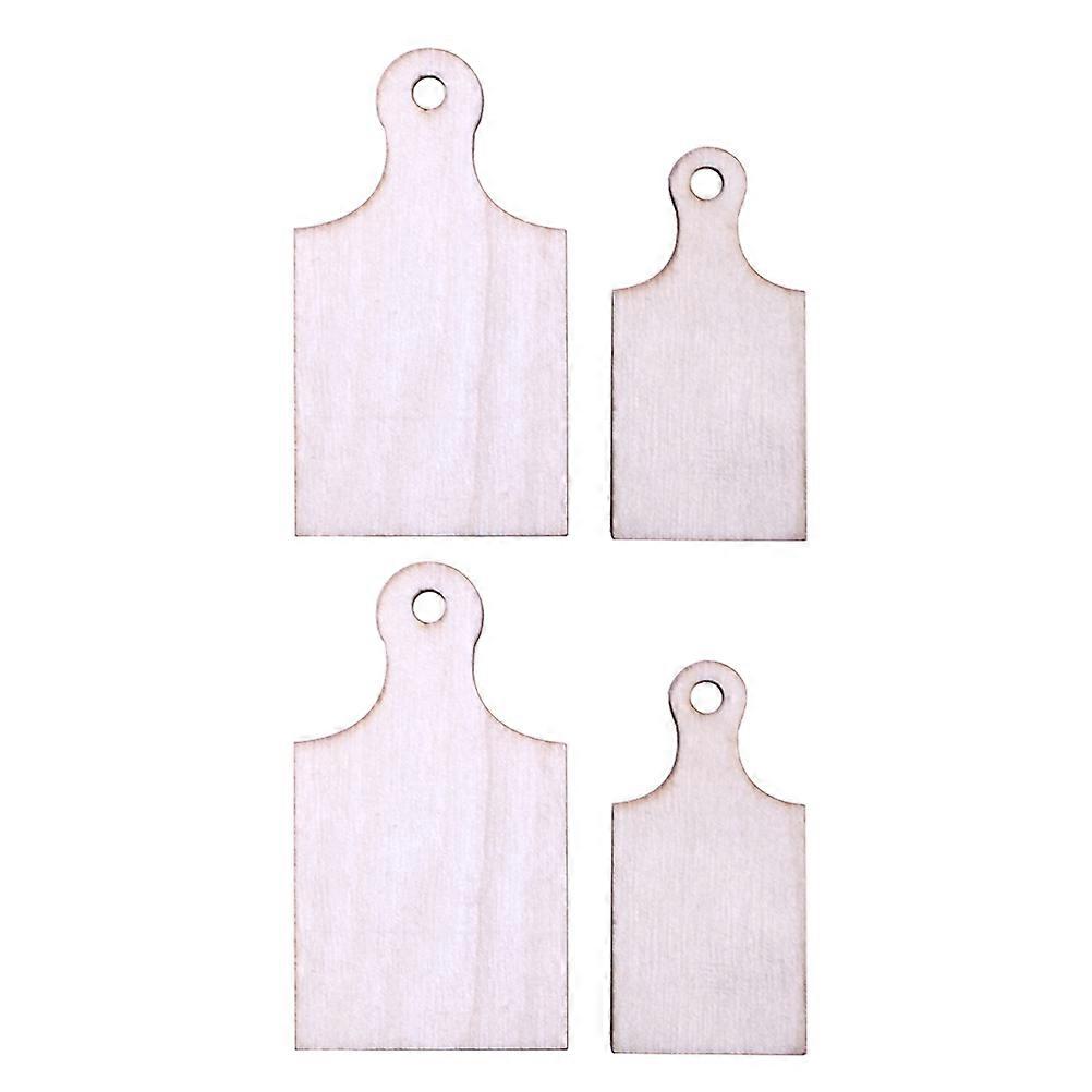 Cutting Board For Crafts Mini Wooden Cutting Boards Khaki Rectangular Compact Design 4Pcs