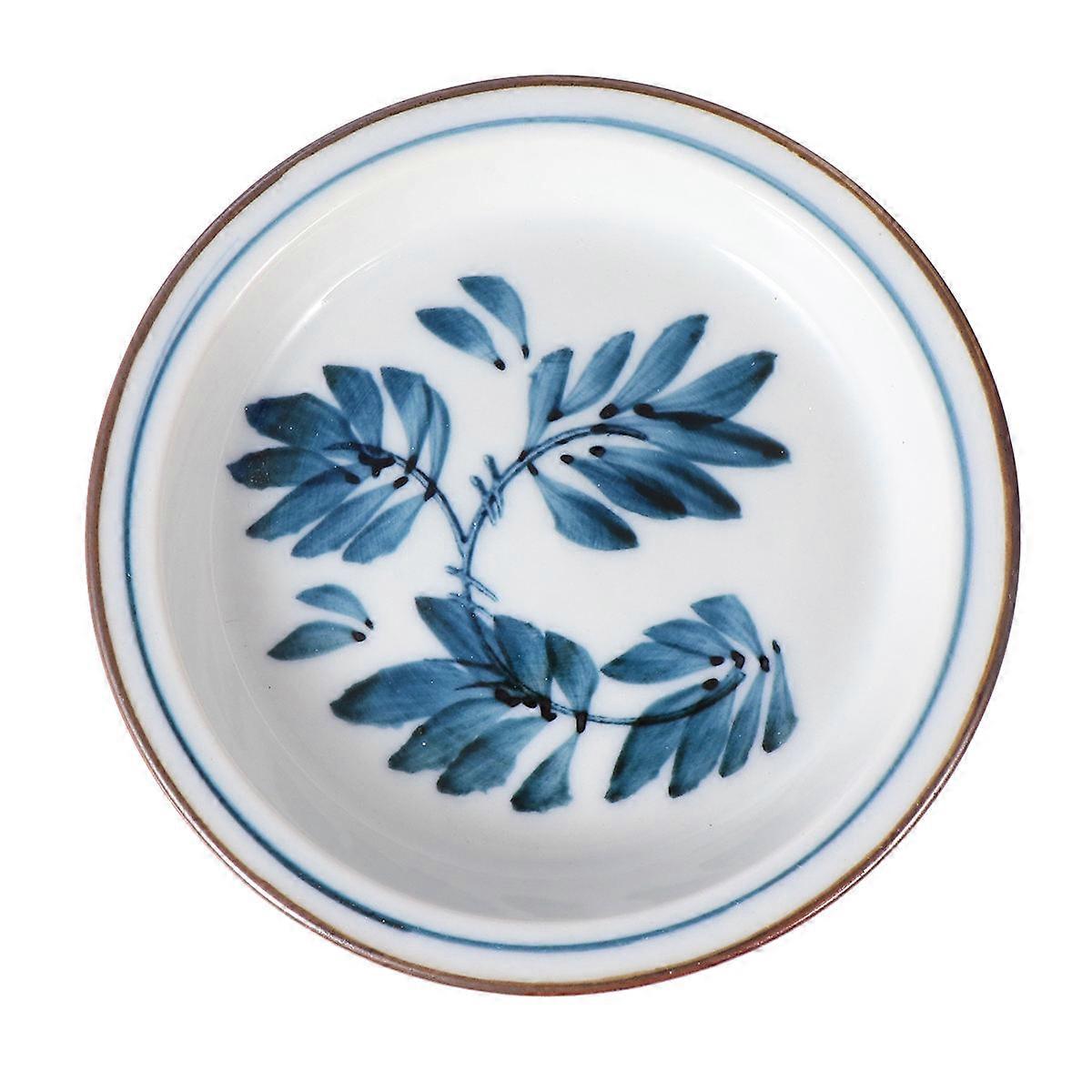 Easy to Clean Japanese Round Lid Ceramics Cup Lid for Store Use .5X3.5X0.6in 1Pcs