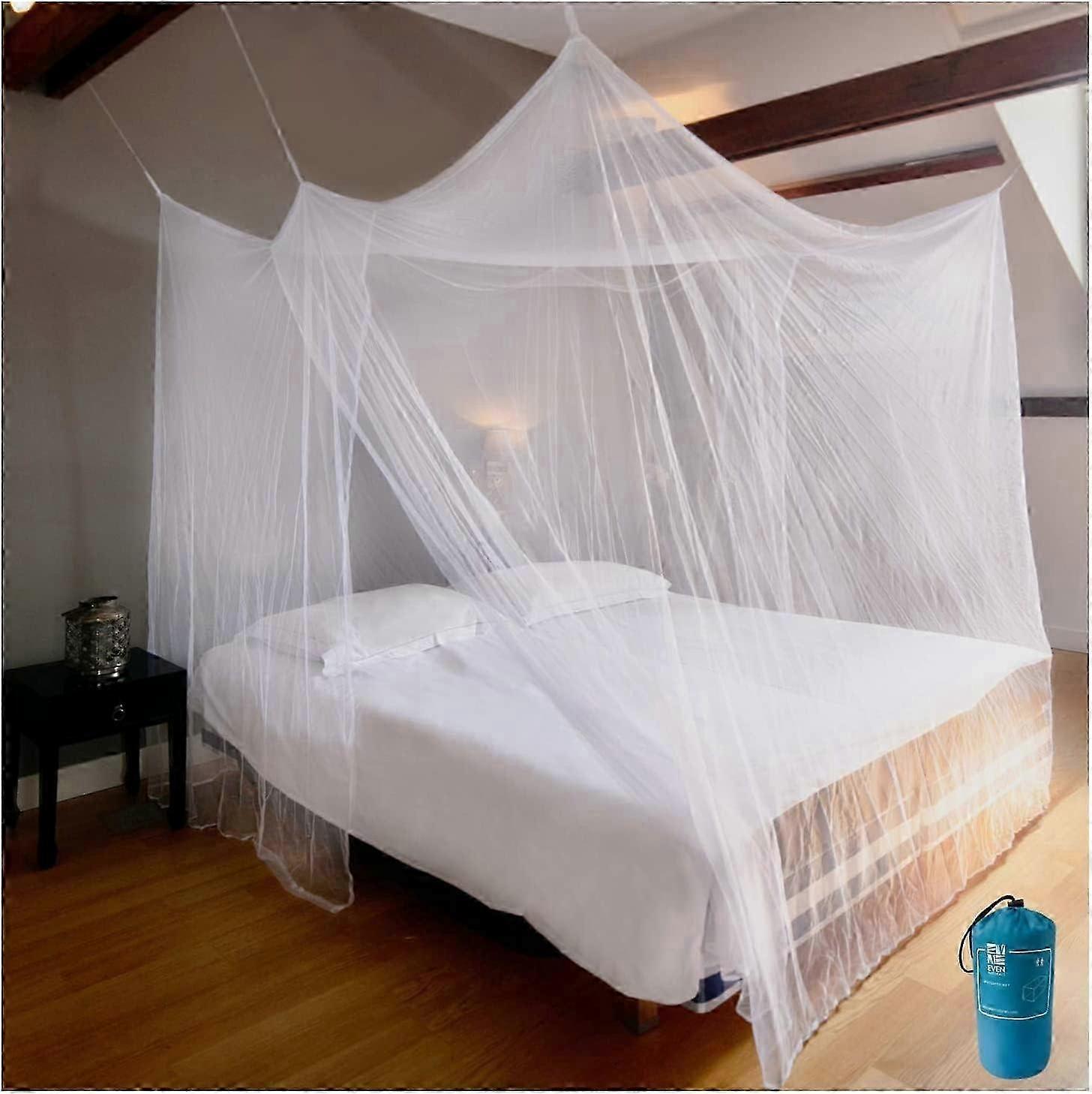 Luxury Mosquito Net for Double to King Size Bed Canopy | Camping Screen House | Finest Mesh 300 Hol