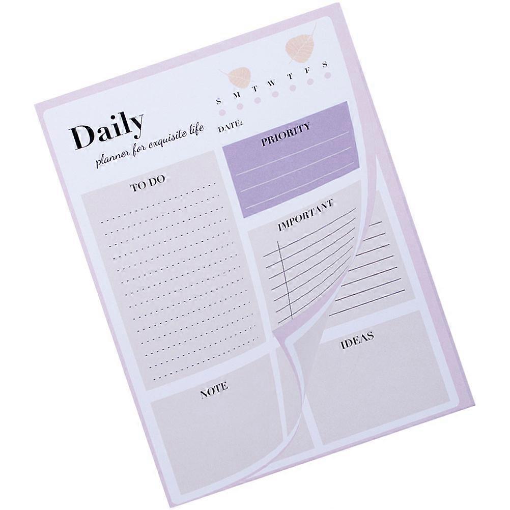 To Do Notepad Planner Daily Rectangular Supple Color For Children Daily Use 21.1X15.3CM Time Management 1Pcs
