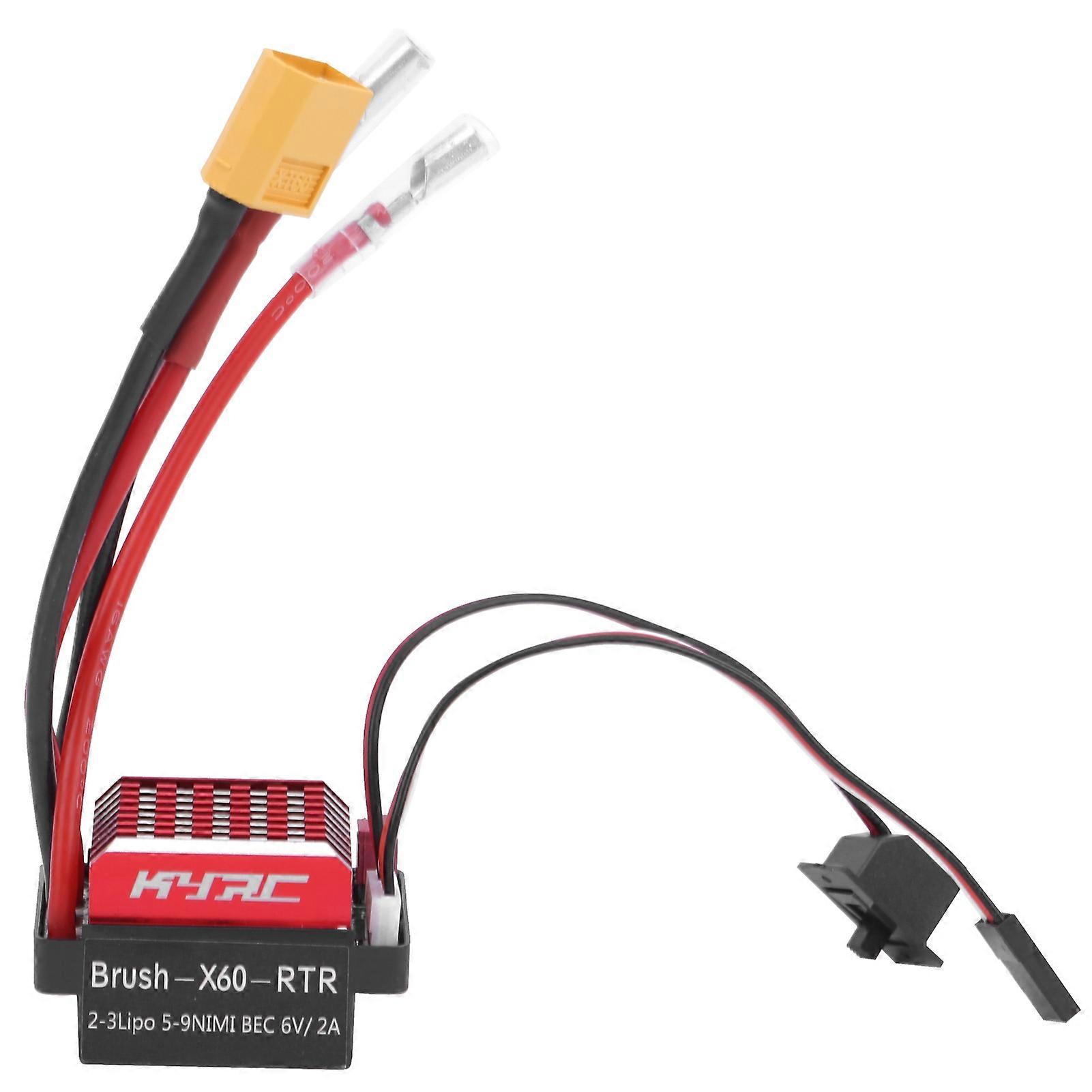 360A Electronic Speed Controller for RC Crawler Car, Bidirectional, Brushed, Waterproof, ESCXT60 Plug