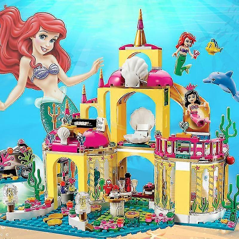 Mermaid's Underwater Palace Same Building Block Toy Children's Practical Skill Development Birthday Gift