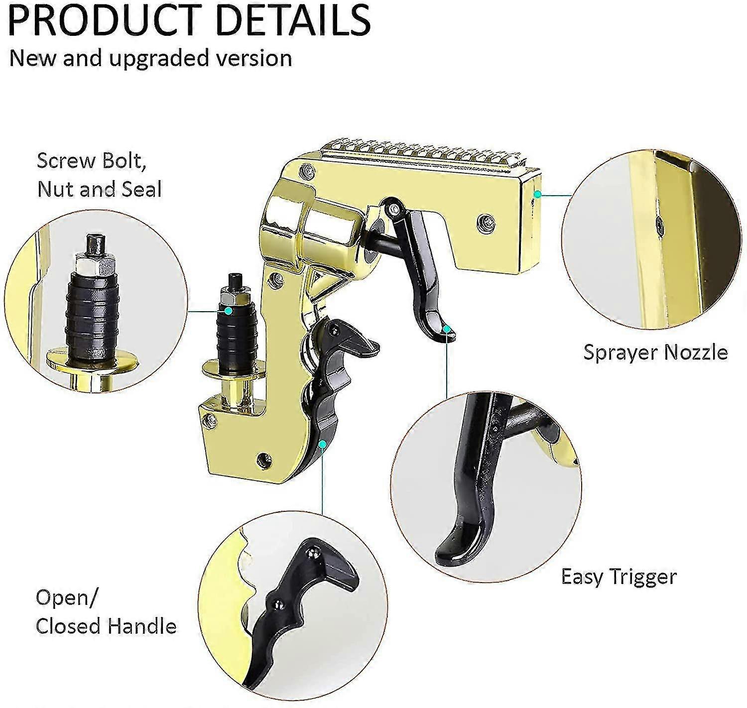 Alcohol Shooter Bottle, Adjustable Dispenser for Various Beverages