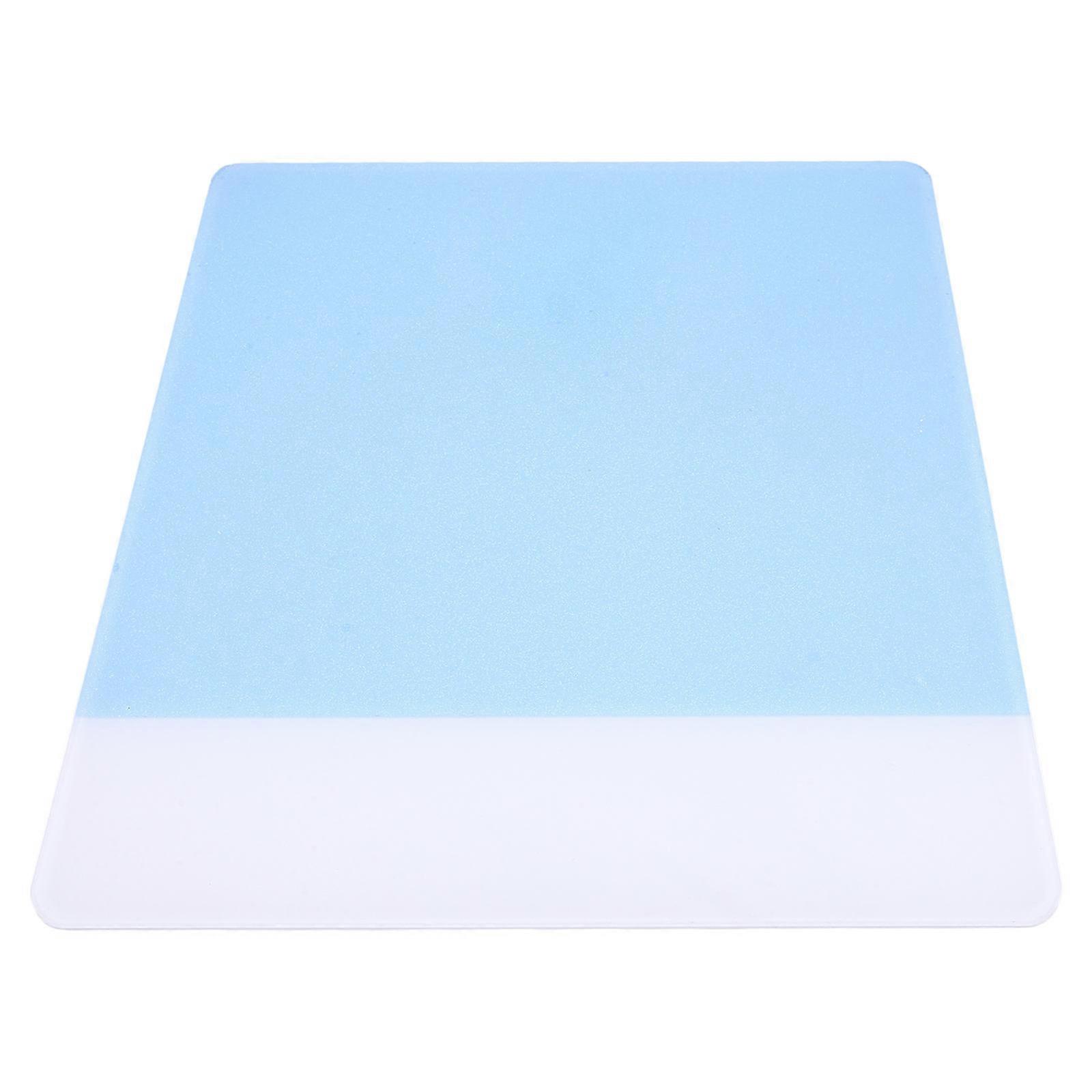 Gaming Mat Nonslip Acrylic Blue Rectangle For Office Workers 23.50X20.00X0.40CM Makeup Pad 1Pcs