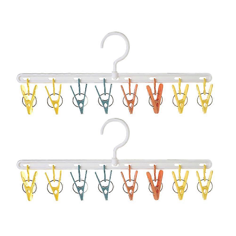 Clothes Hanger For Towel Hanging And Bag Storage 40x17cm White 2Pcs