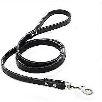 New product,Dog Leash Leather Pet Leash Thick Leather Dog Leash Soft Leather Weather Resistant Material (Black)