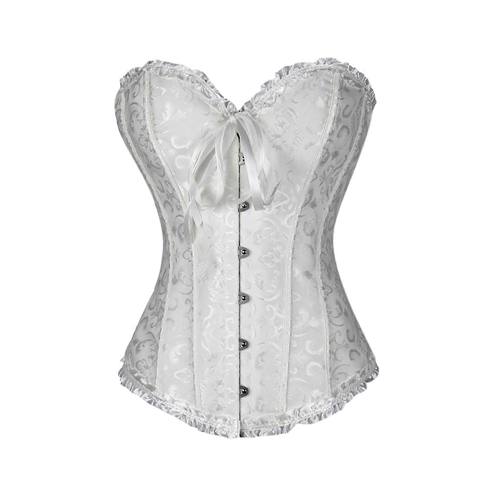 Corset Black Sexy Halloween Costumes For Women Green Pink Gothic Dress Red White M Size Corset Outfit