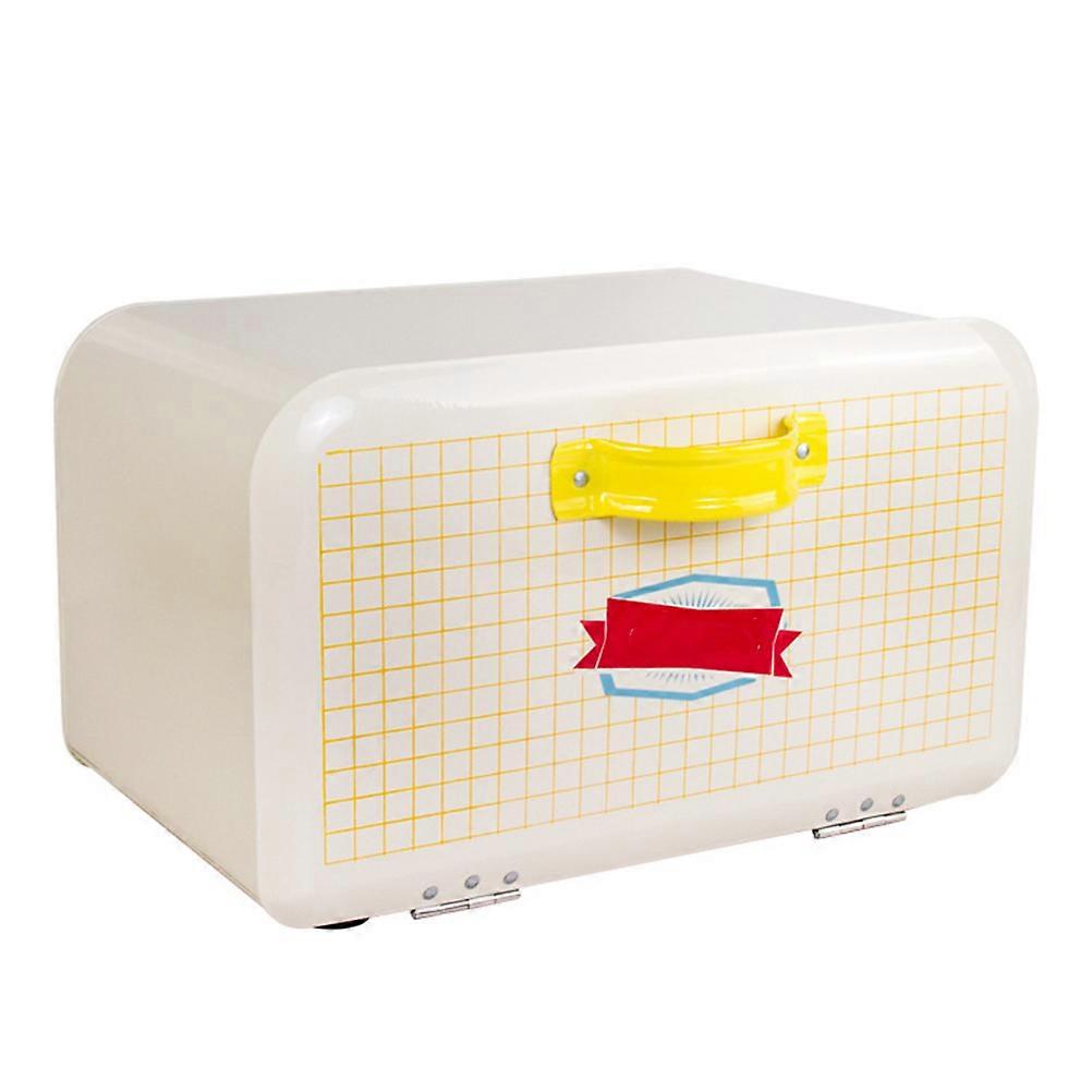 Countertop Bread Box Large Capacity Box Business Owners Airtightness Galvanized Iron 1Set