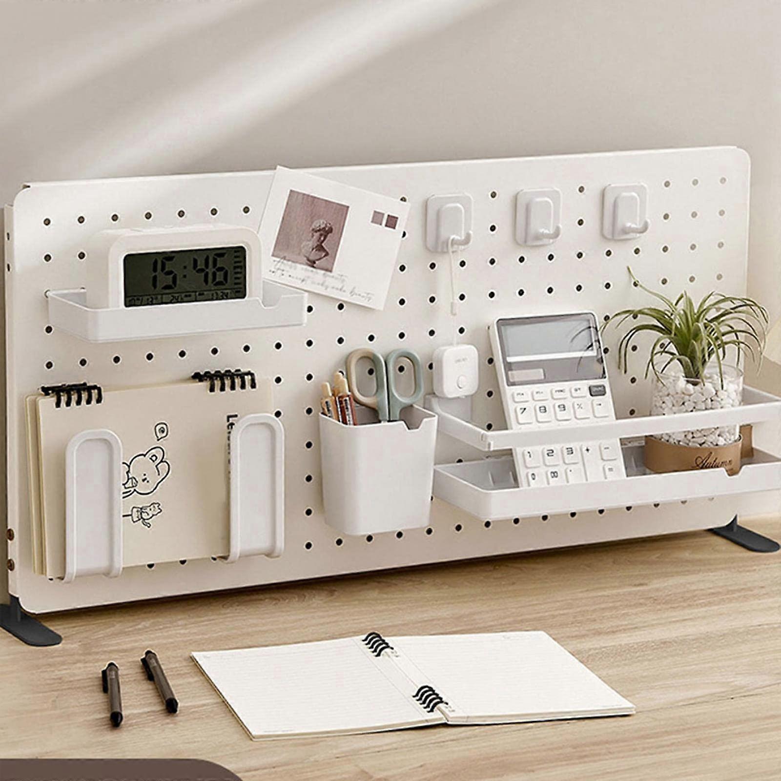 Pegboard DIY Wall Panel Kit, Wall Hanging Panels Organizer, Perforated Plate Wall Mount