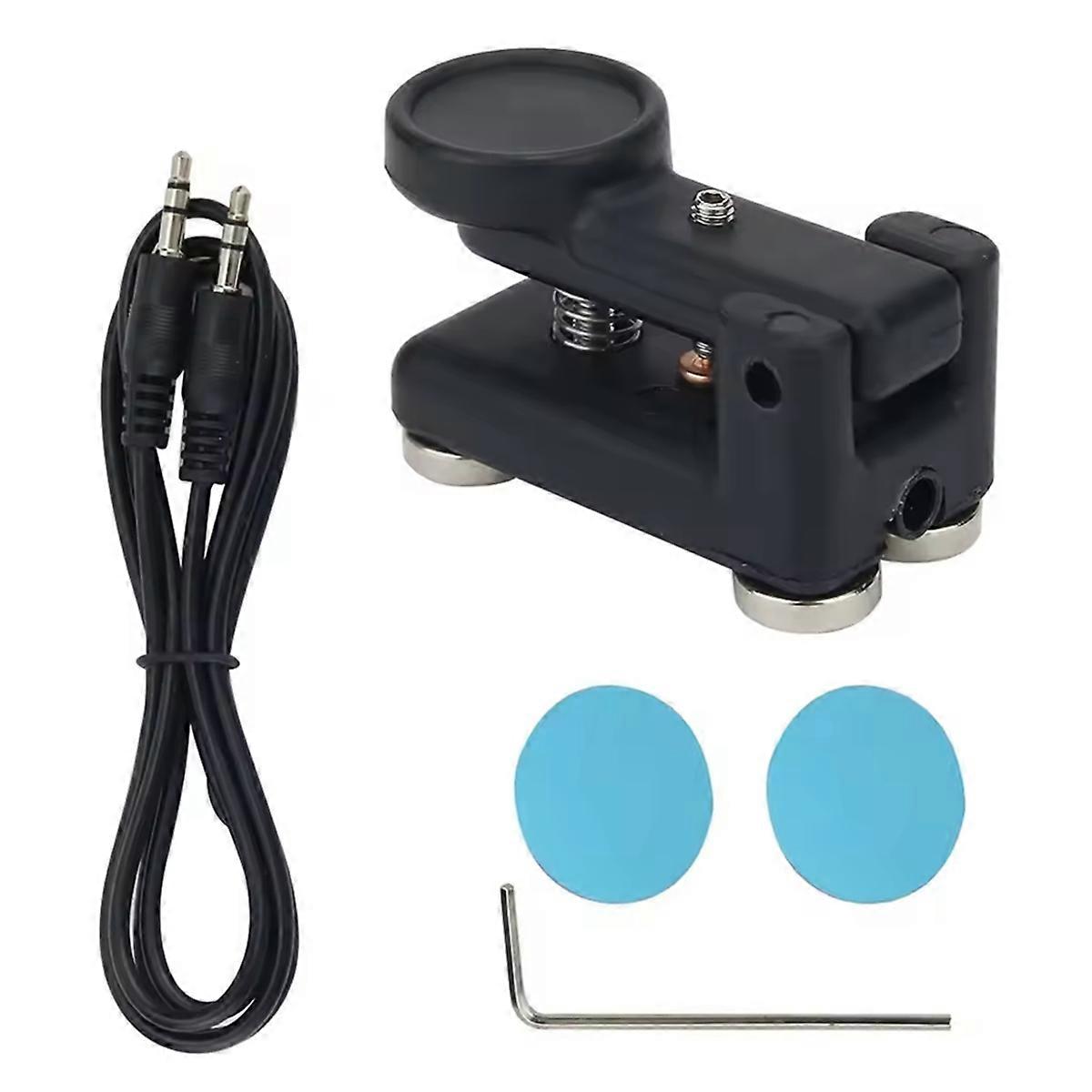 1set QU-4525 Morse-Code Telegraph Key Manual Electric Wrench Shortwave Radio CW-Morse Code Magnetic