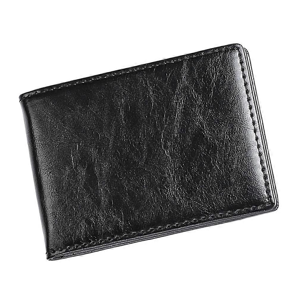 Driver's License and Holder Wallet Microfiber Leather Rectangular Classic Style Office Use 1Set