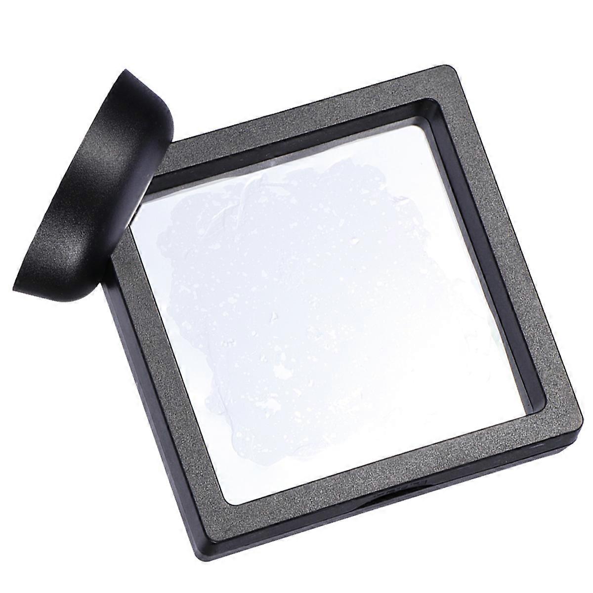Display Frame Shadow Box Stand 3D Floating Effect Work Use Black 9*9*2cm 5 Sets